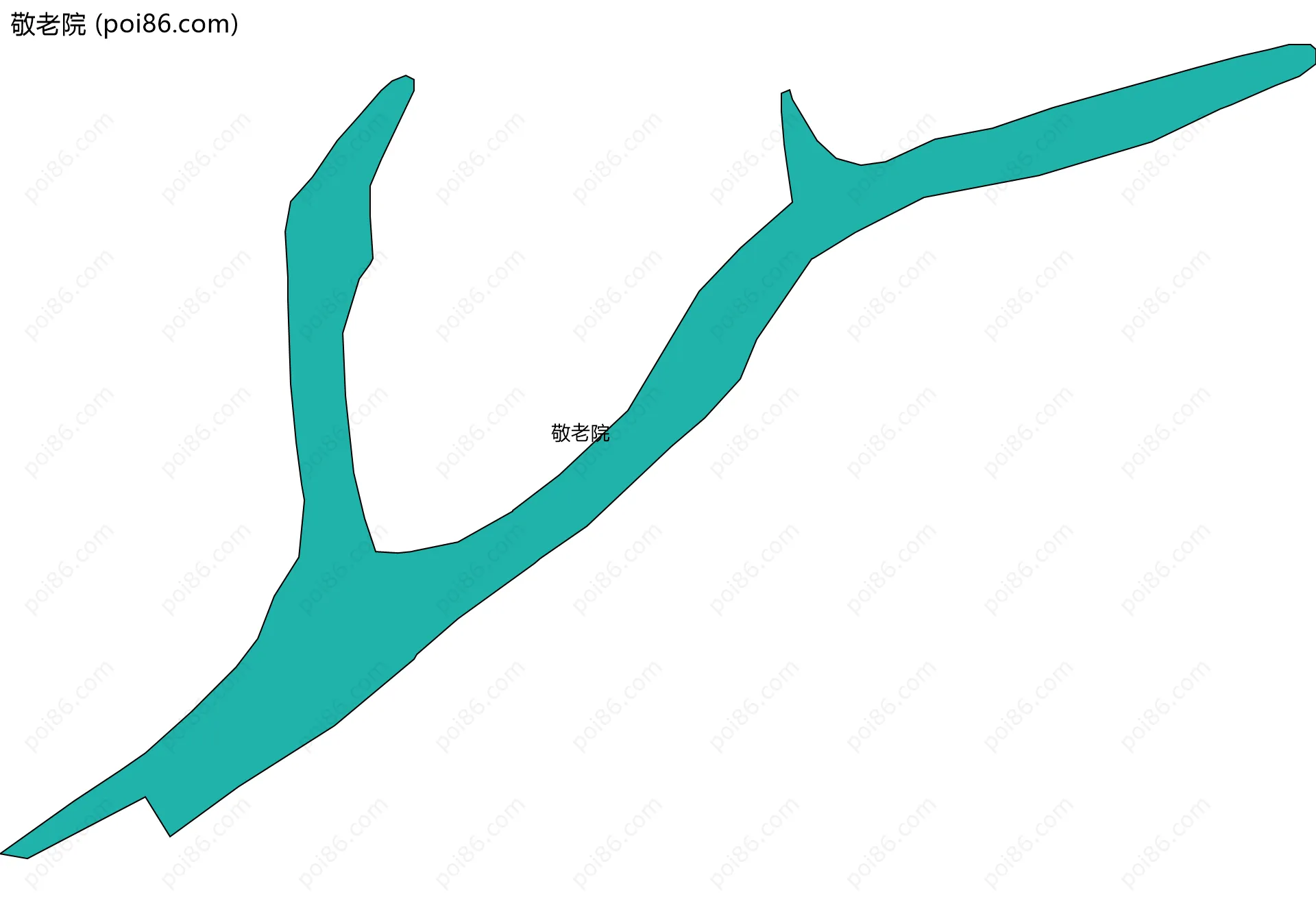 敬老院边界地图