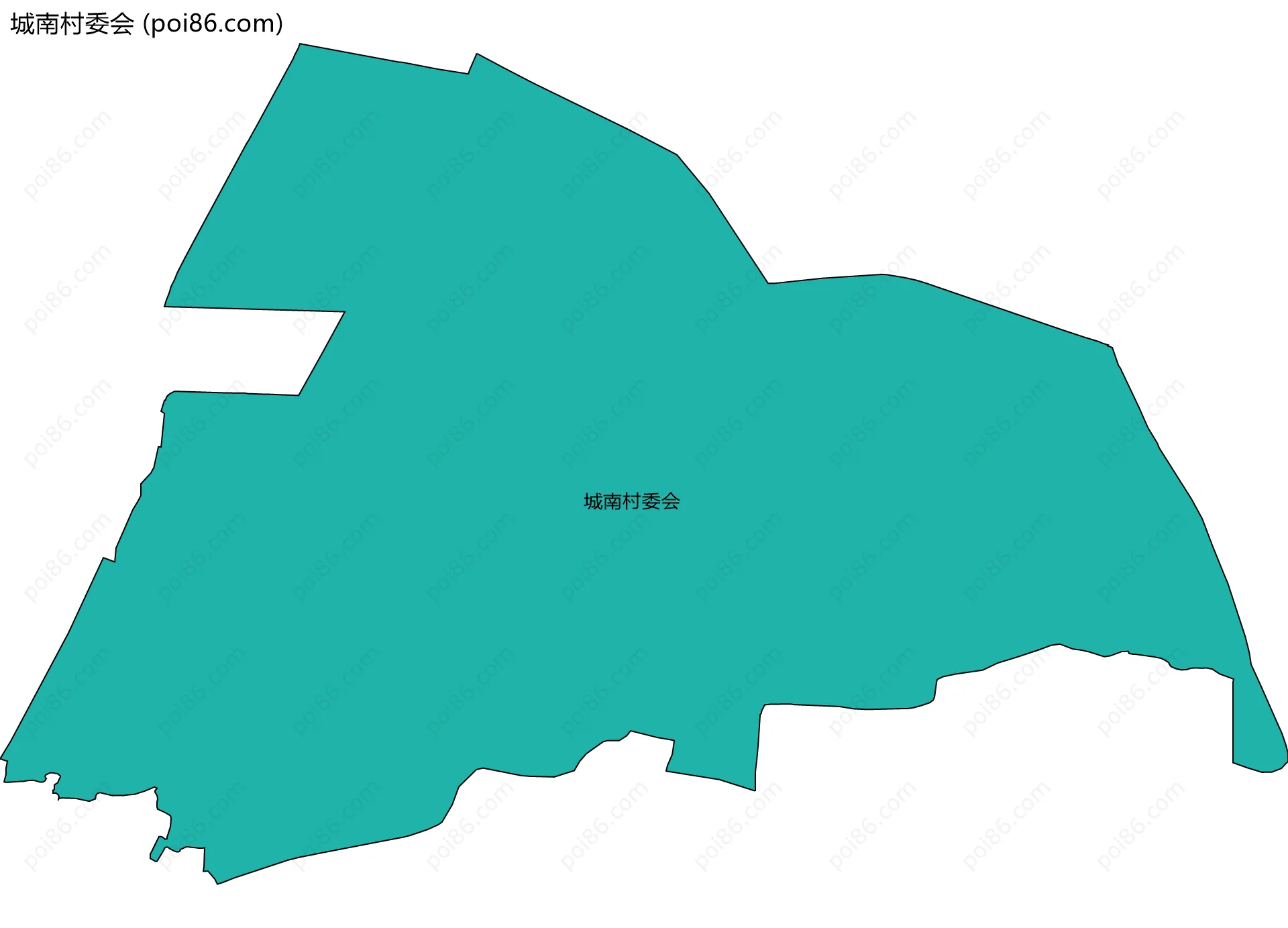 城南村委会边界地图