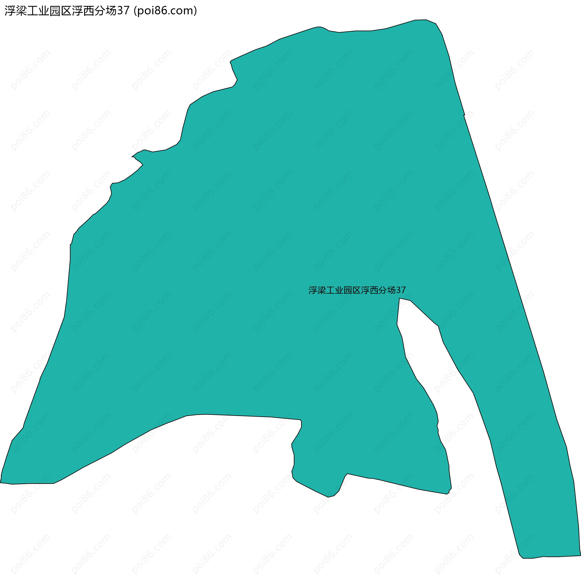 浮梁工业园区浮西分场37边界地图