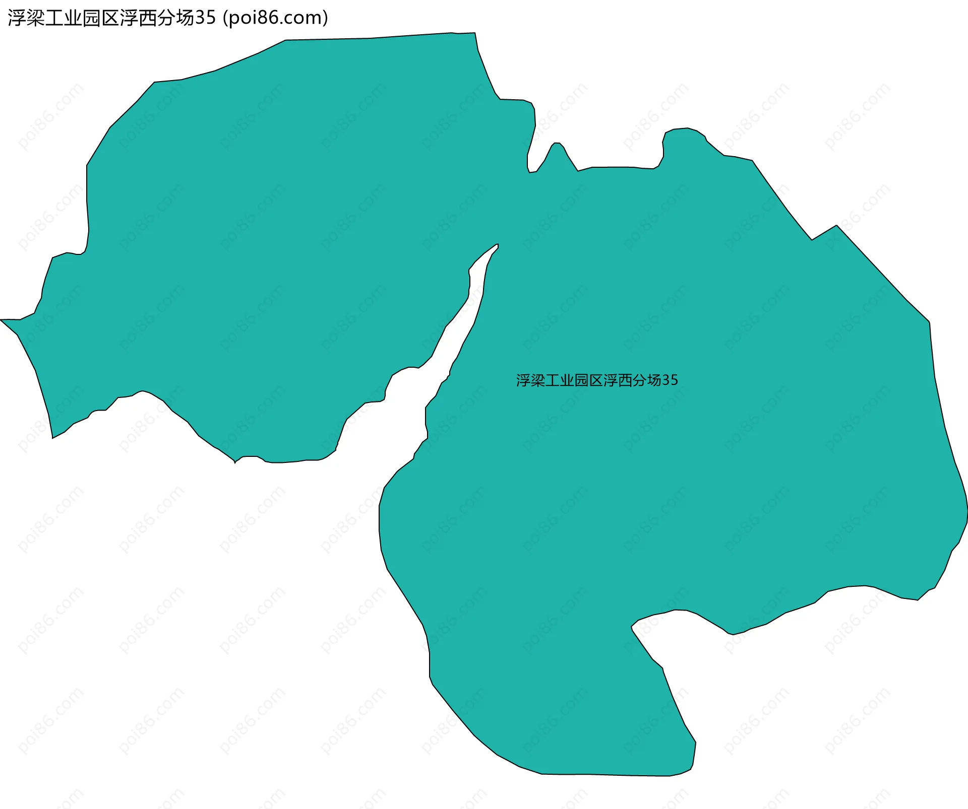 浮梁工业园区浮西分场35边界地图