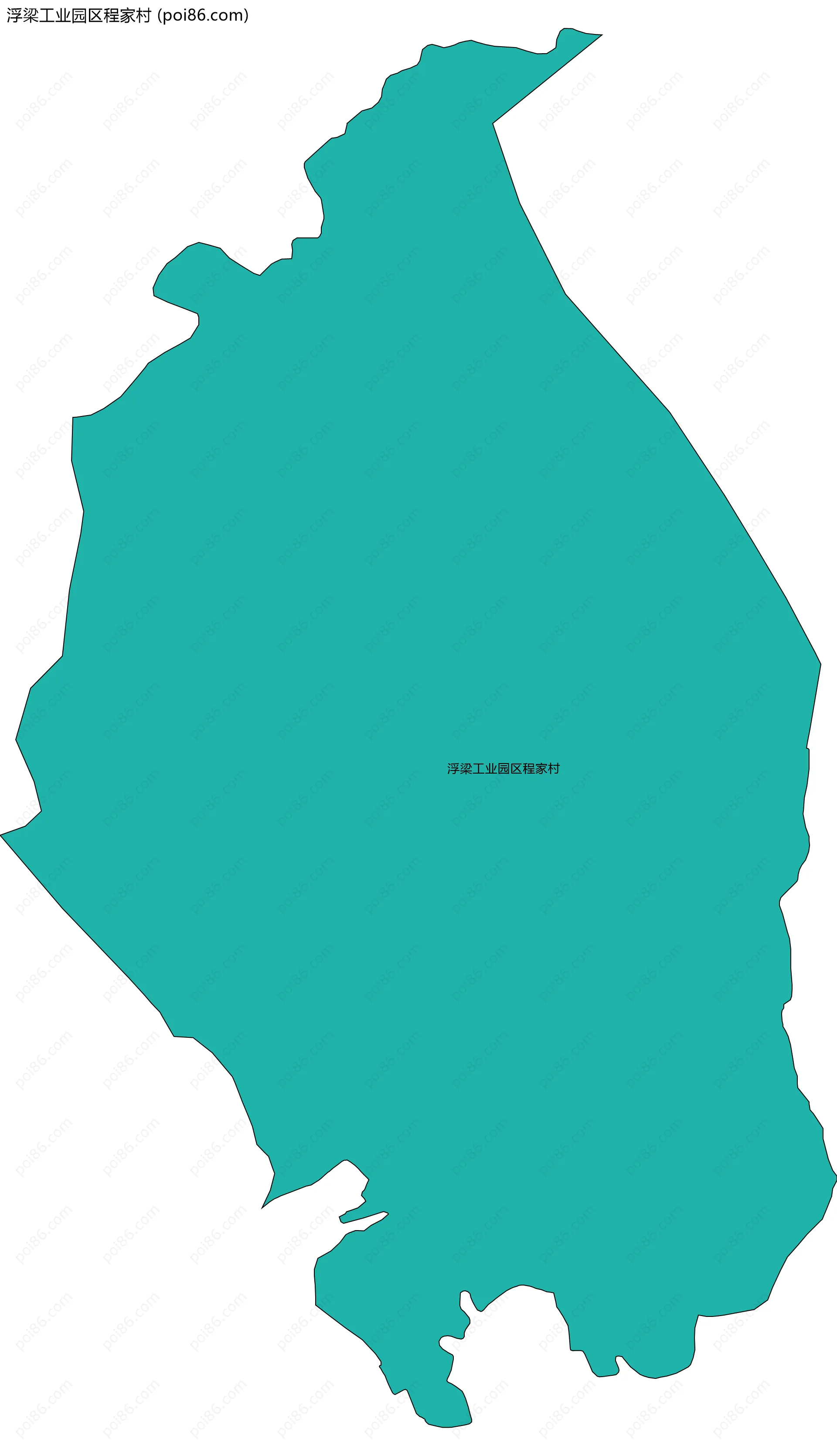 浮梁工业园区程家村边界地图