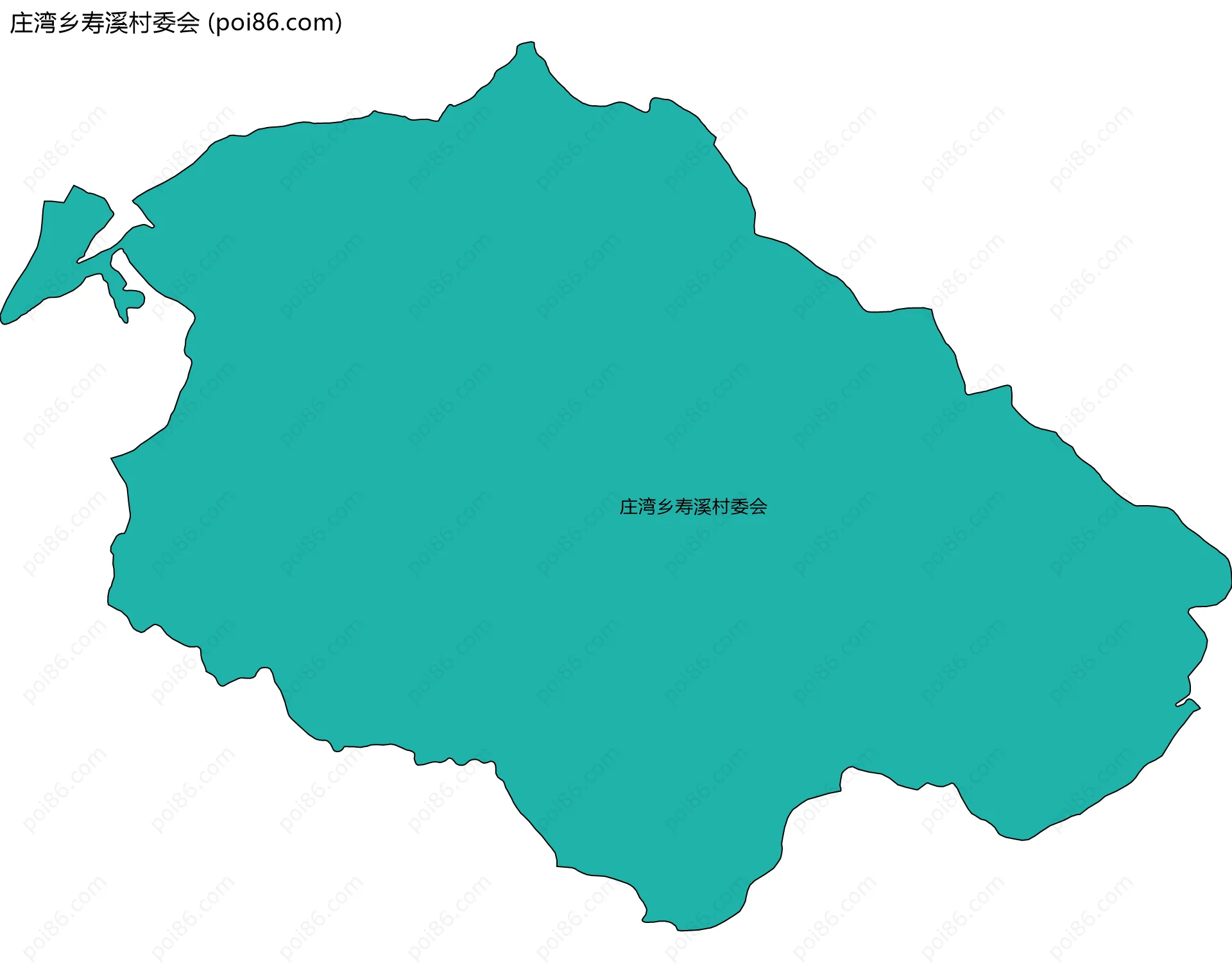 庄湾乡寿溪村委会边界地图