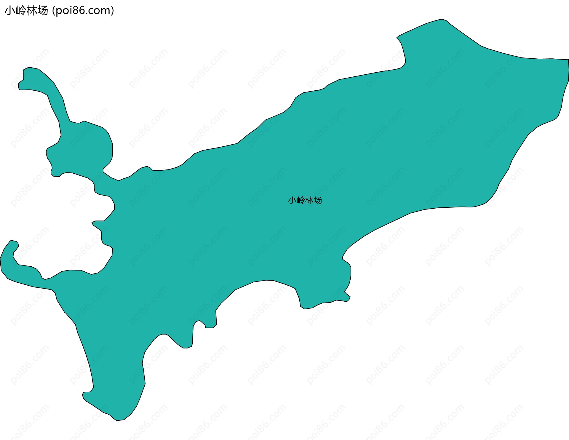 小岭林场边界地图