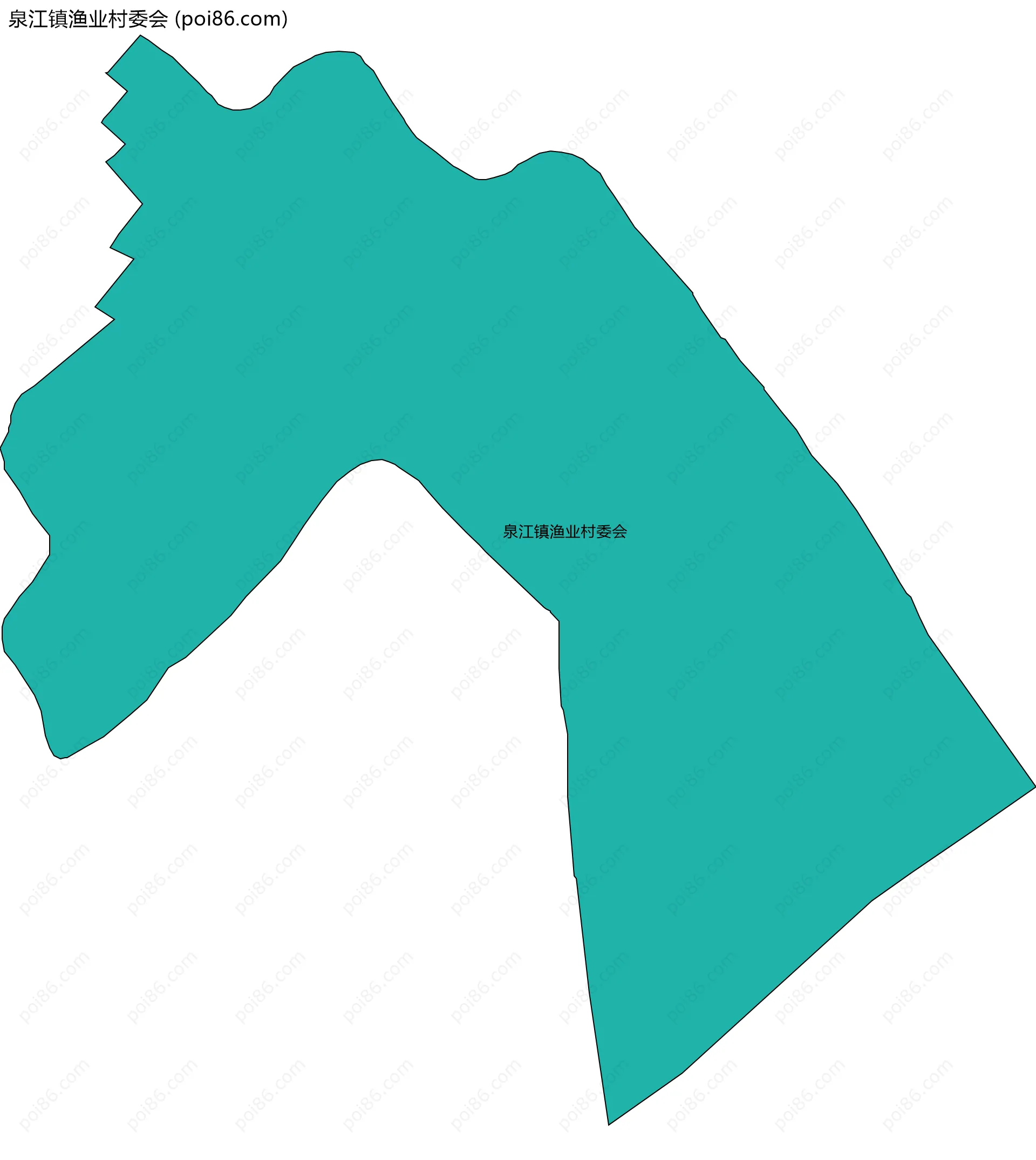 泉江镇渔业村委会边界地图