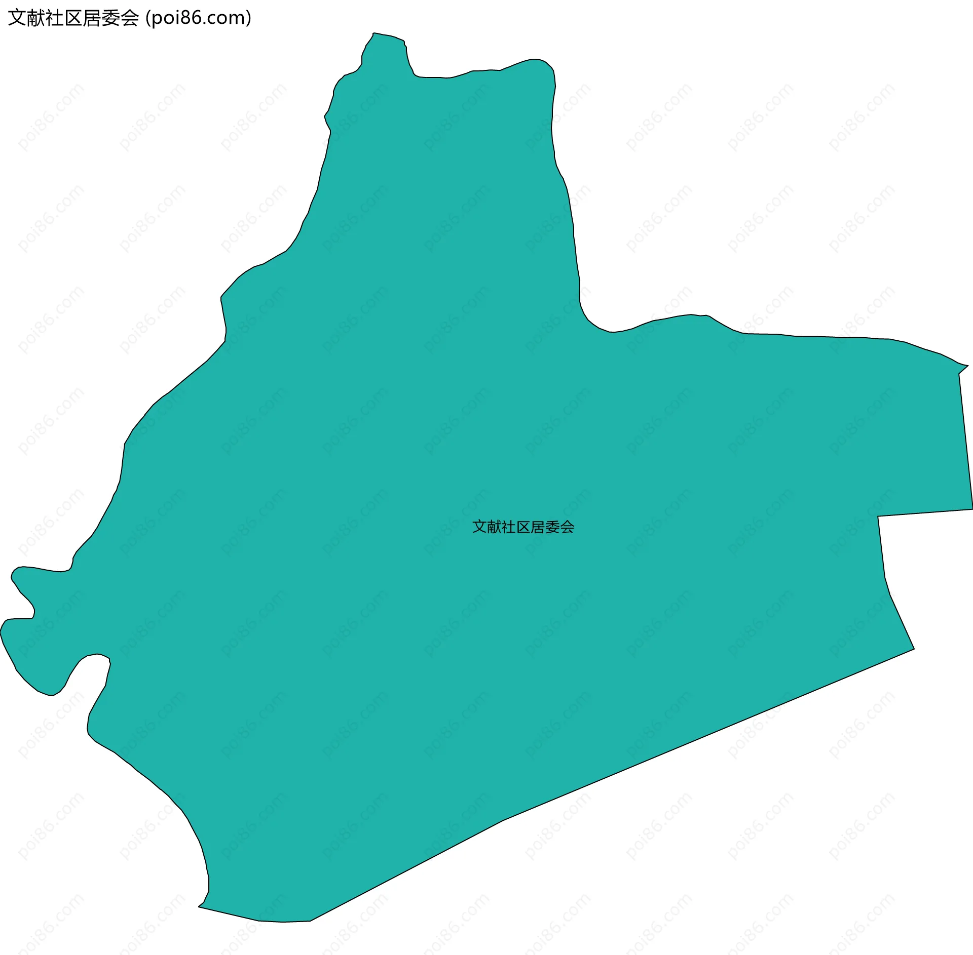文献社区居委会边界地图