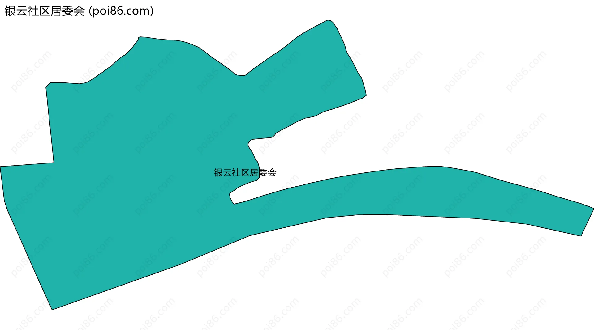 银云社区居委会边界地图
