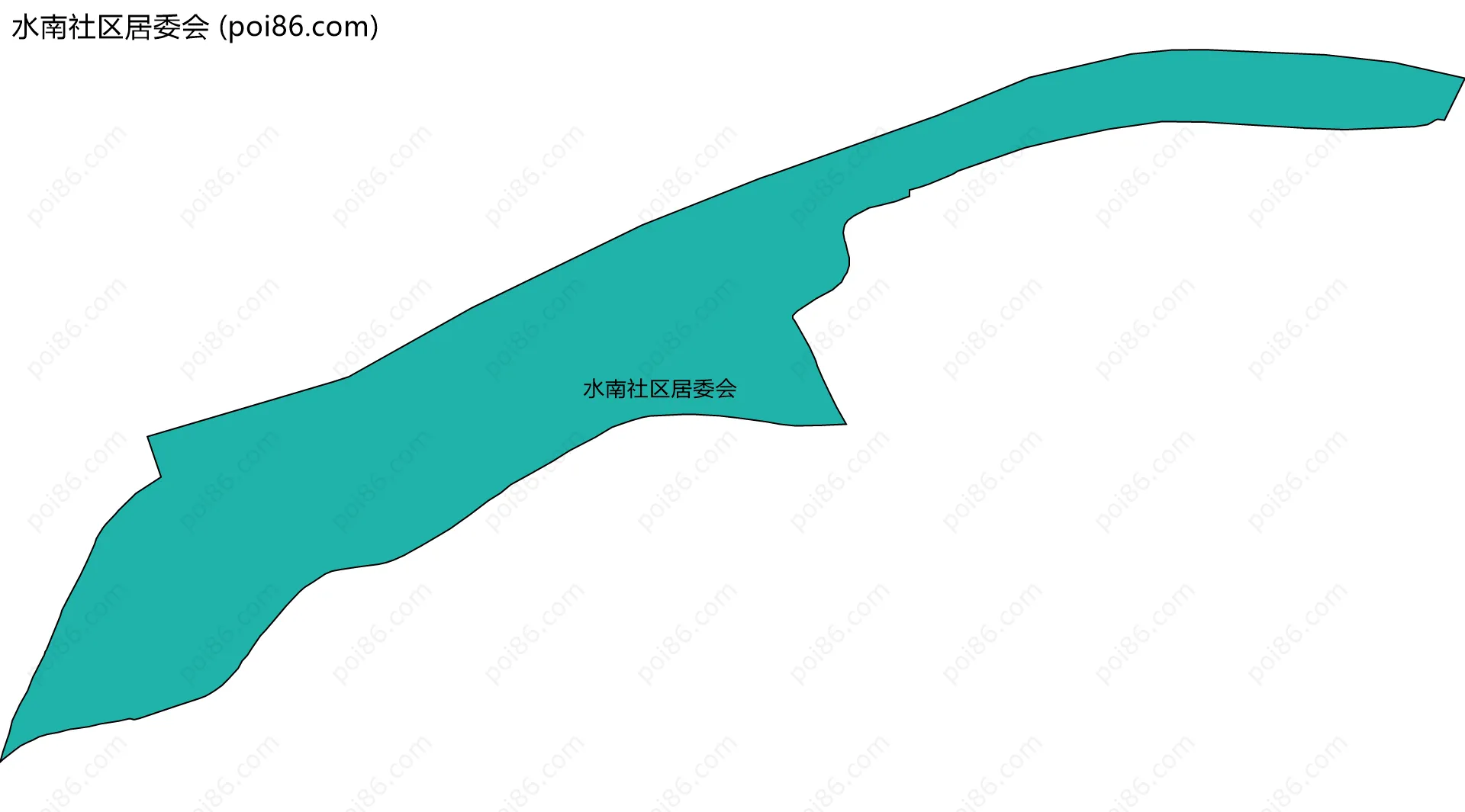 水南社区居委会边界地图