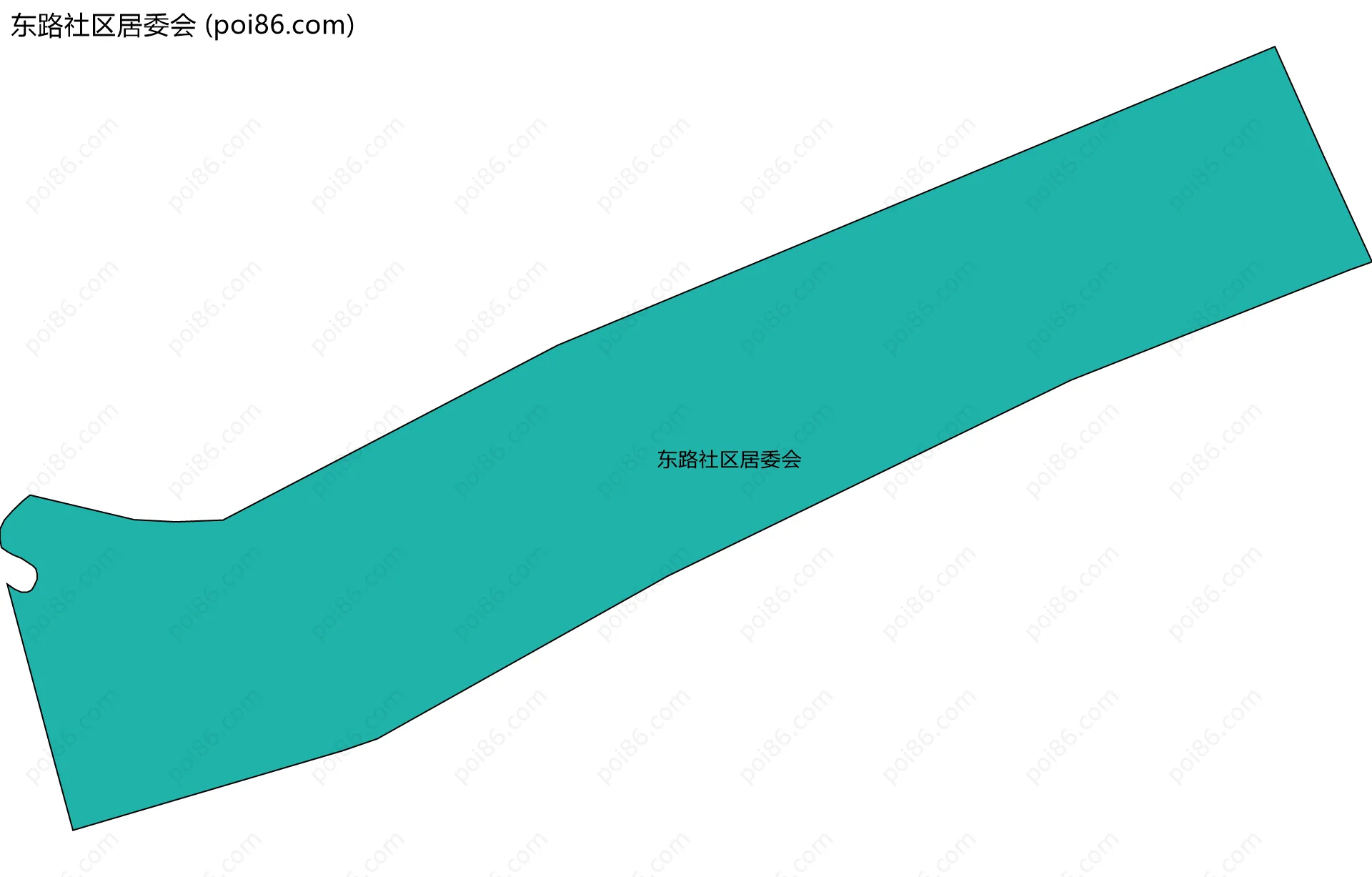 东路社区居委会边界地图