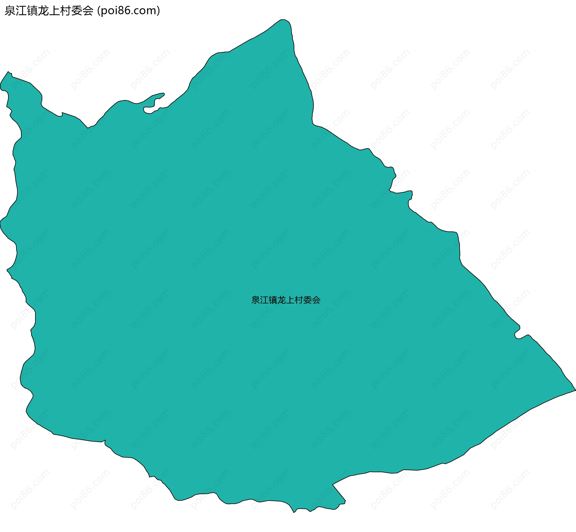 泉江镇龙上村委会边界地图