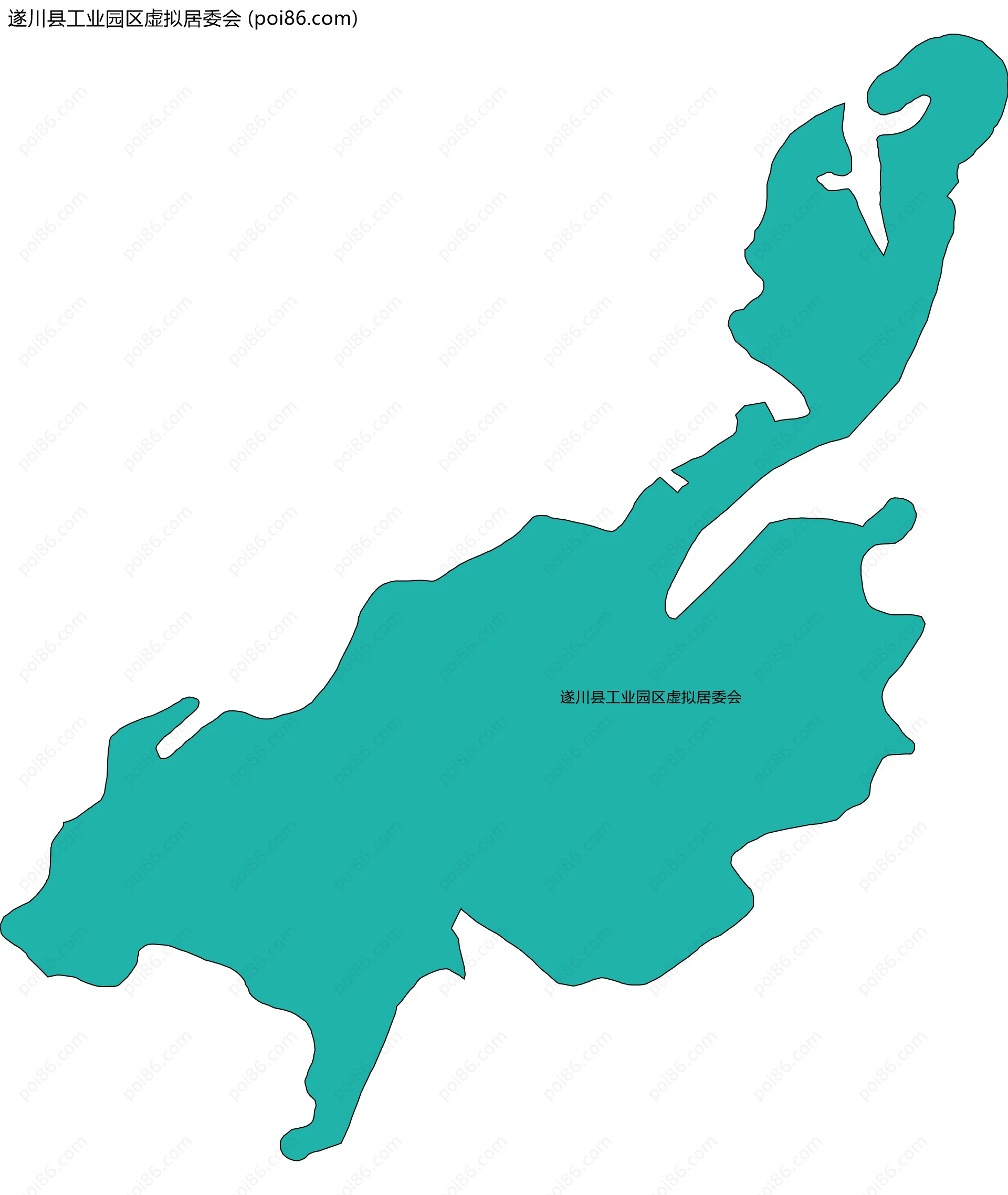遂川县工业园区虚拟居委会边界地图