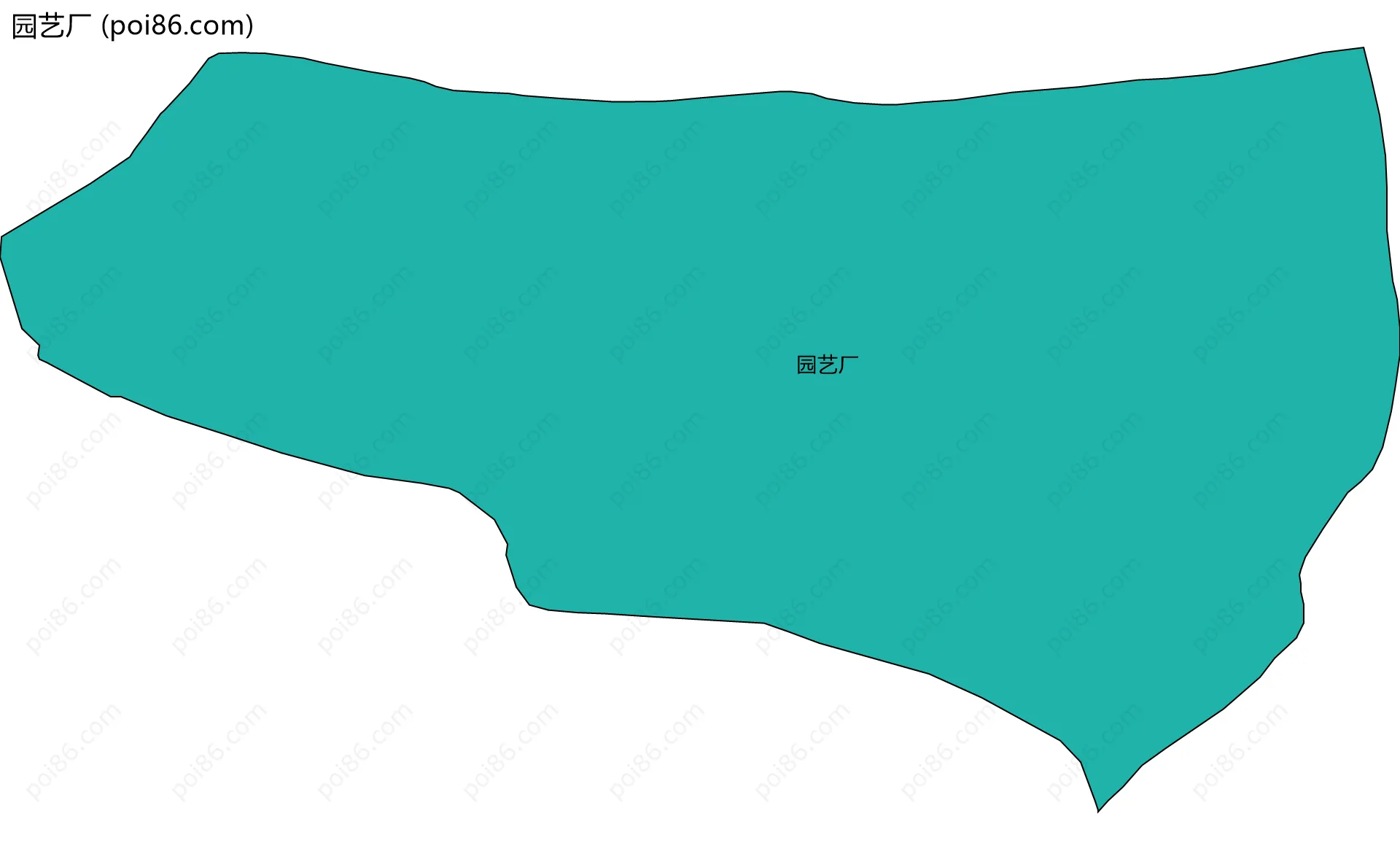 园艺厂边界地图