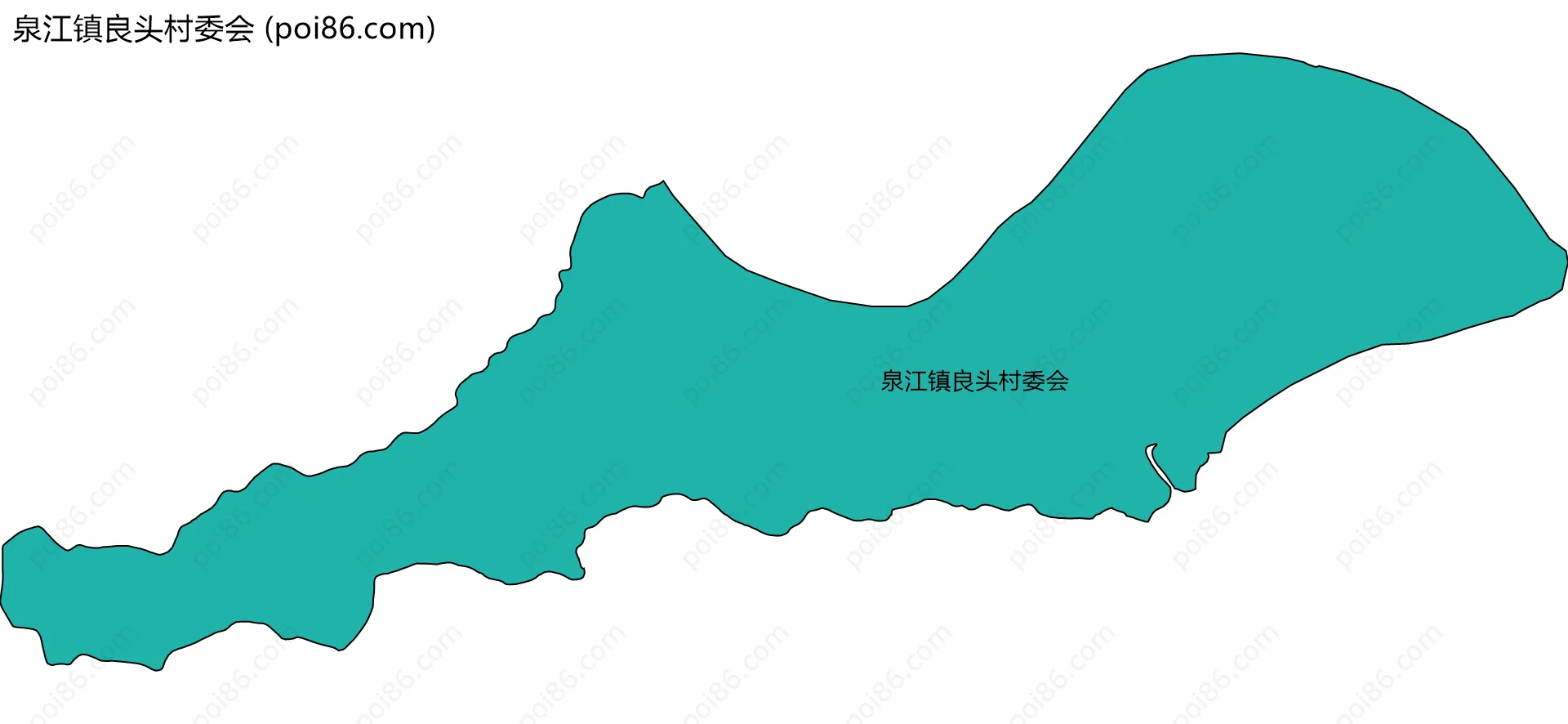 泉江镇良头村委会边界地图
