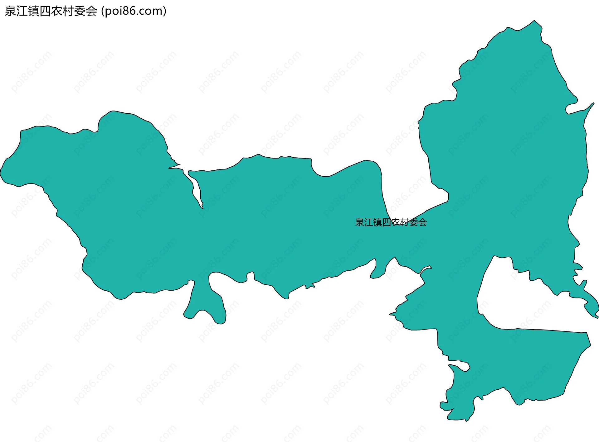 泉江镇四农村委会边界地图