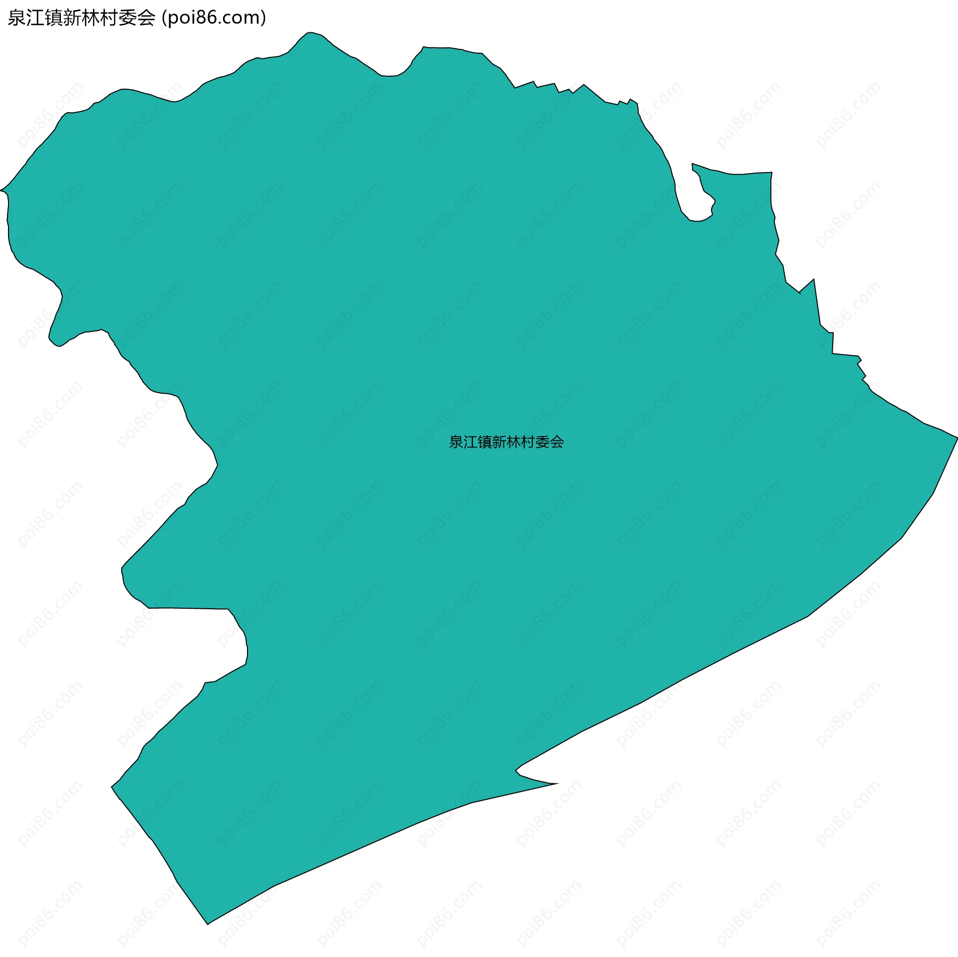 泉江镇新林村委会边界地图