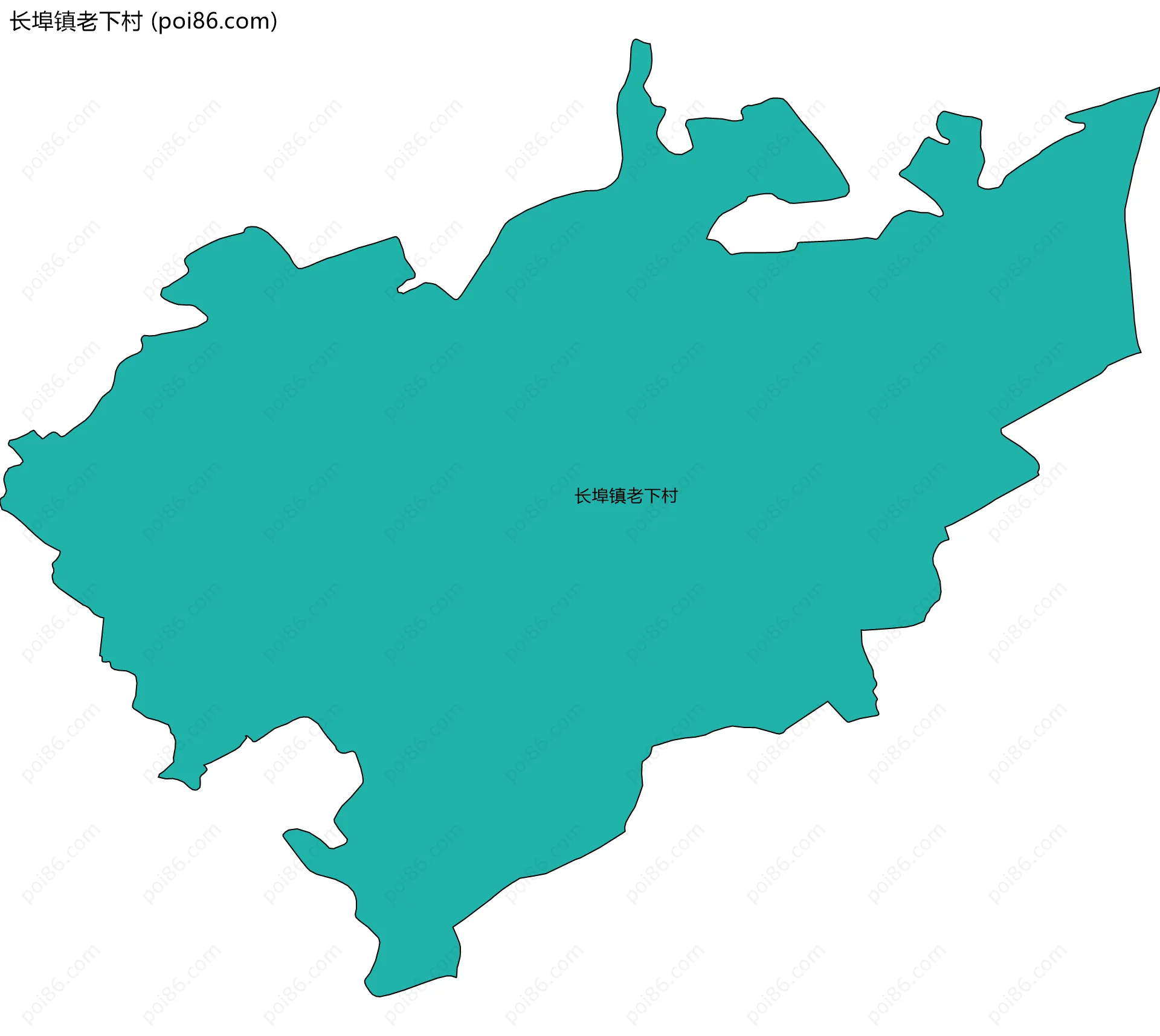 长埠镇老下村边界地图