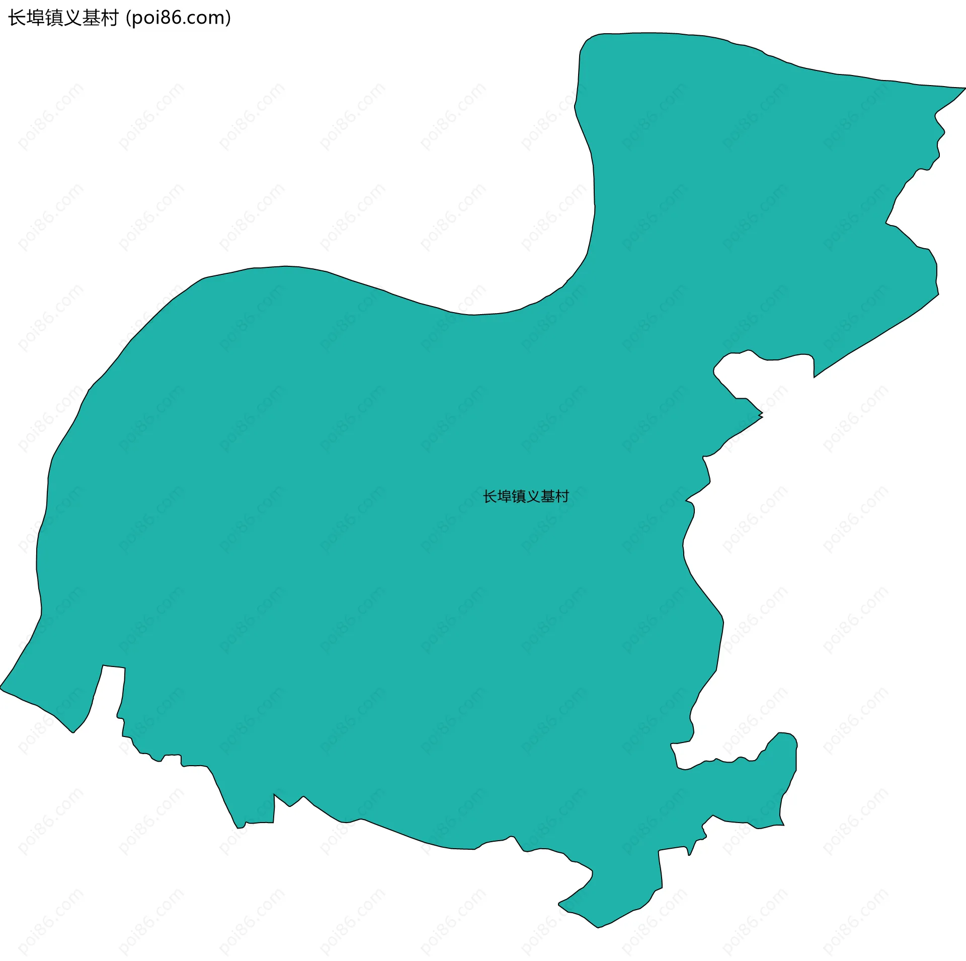 长埠镇义基村边界地图