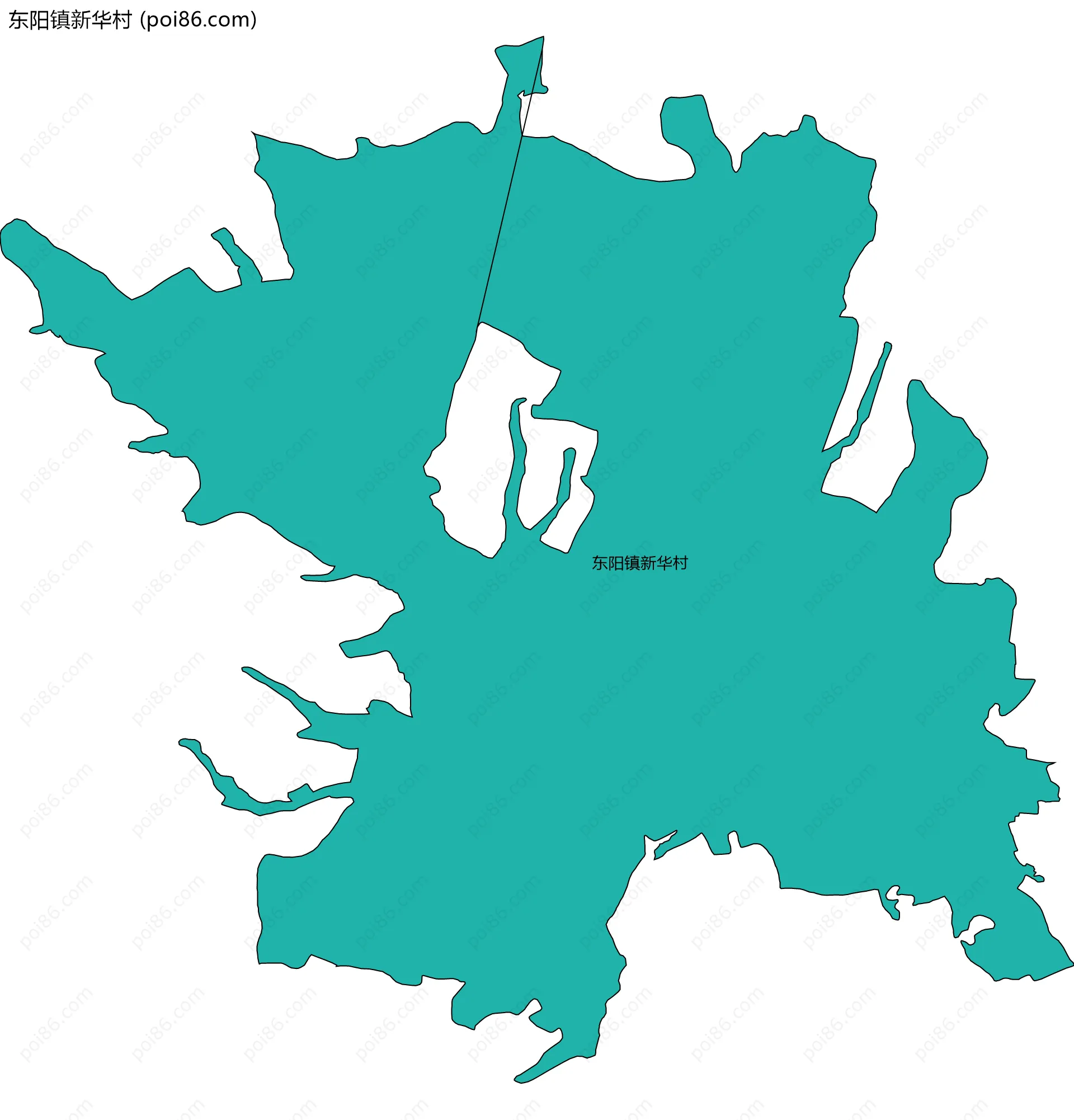 东阳镇新华村边界地图