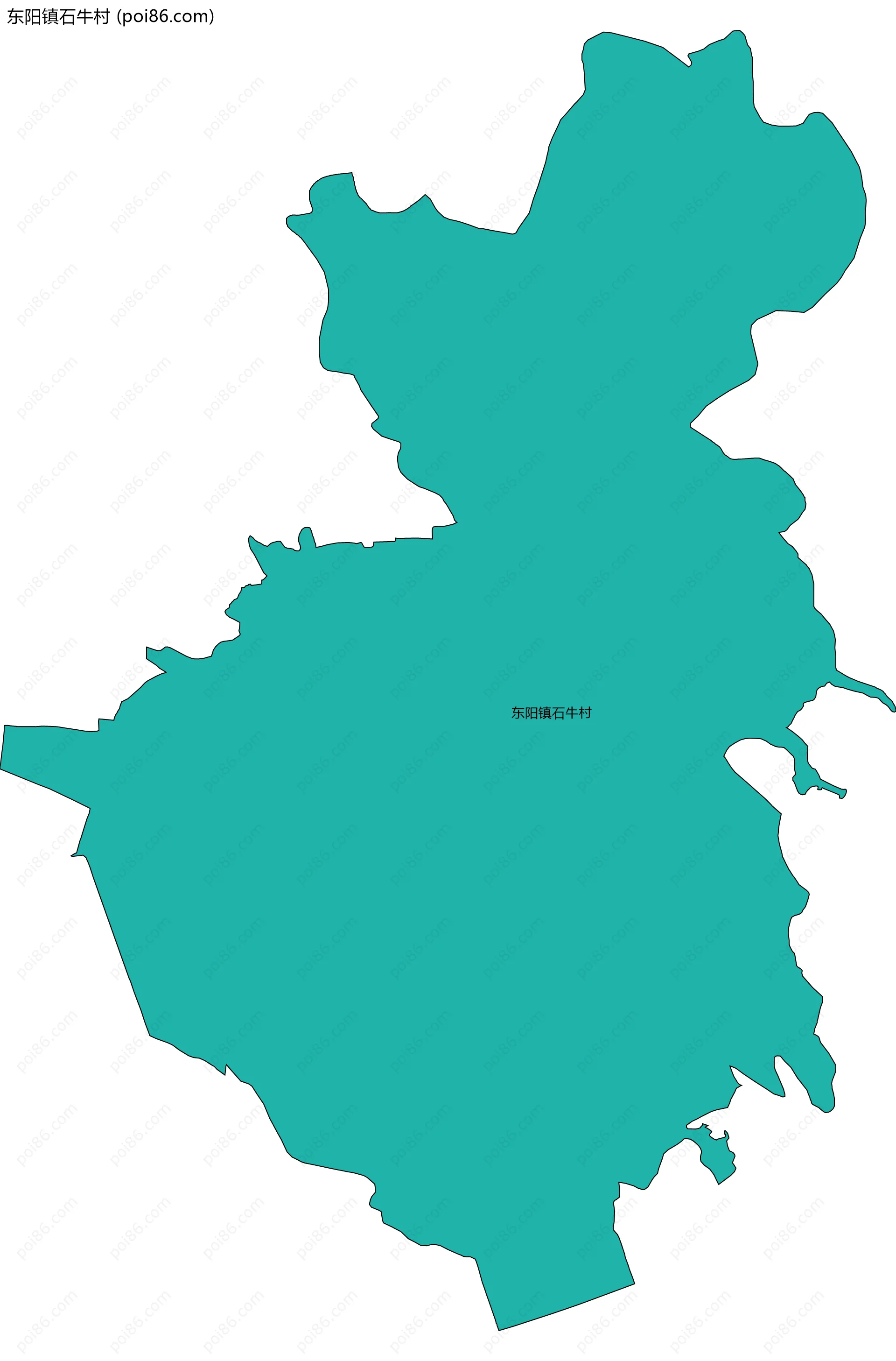 东阳镇石牛村边界地图