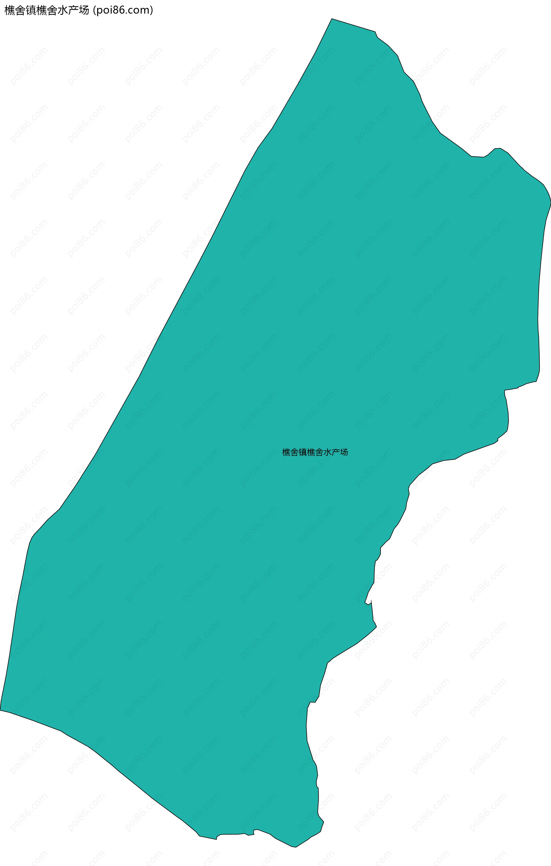 樵舍镇樵舍水产场边界地图