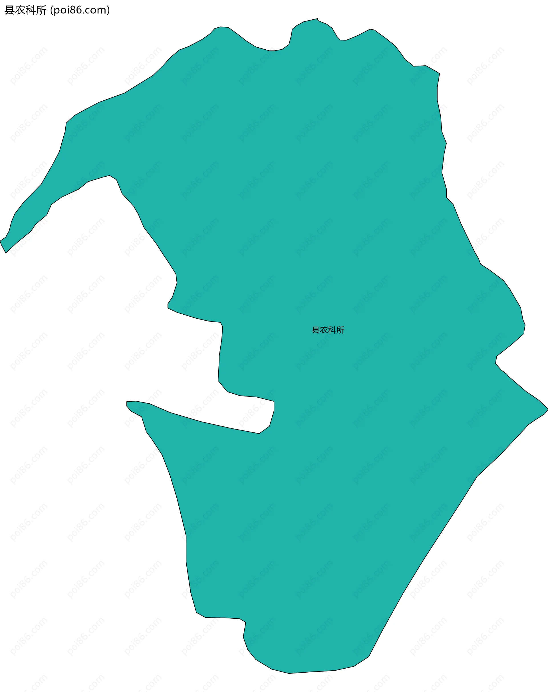 县农科所边界地图