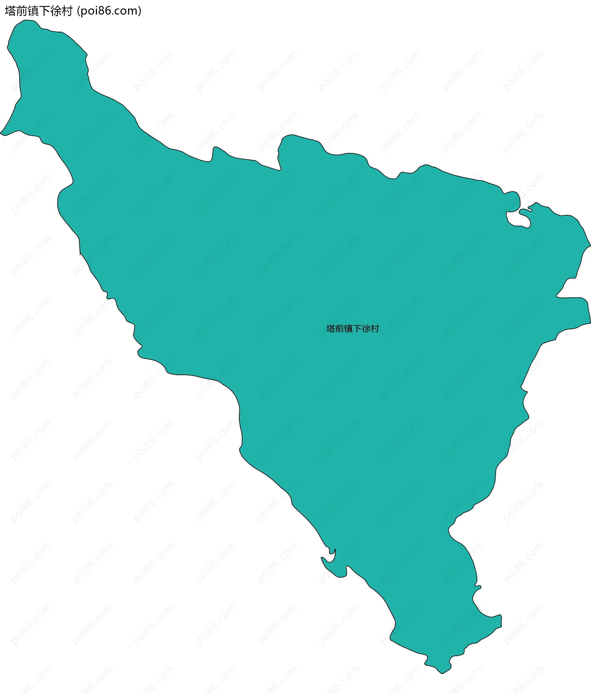 塔前镇下徐村边界地图