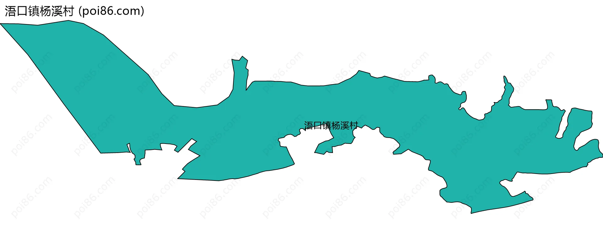 浯口镇杨溪村边界地图
