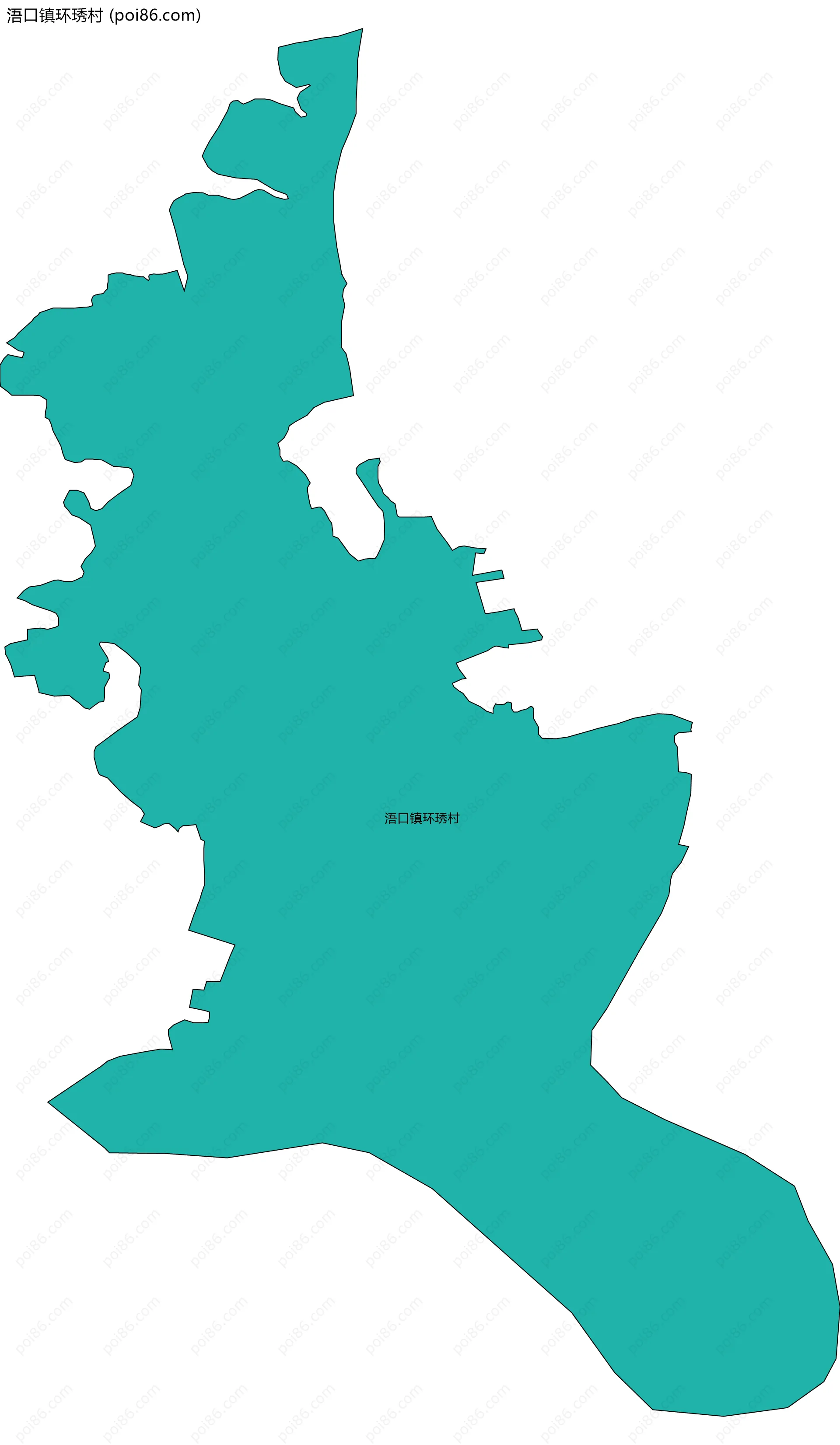 浯口镇环琇村边界地图