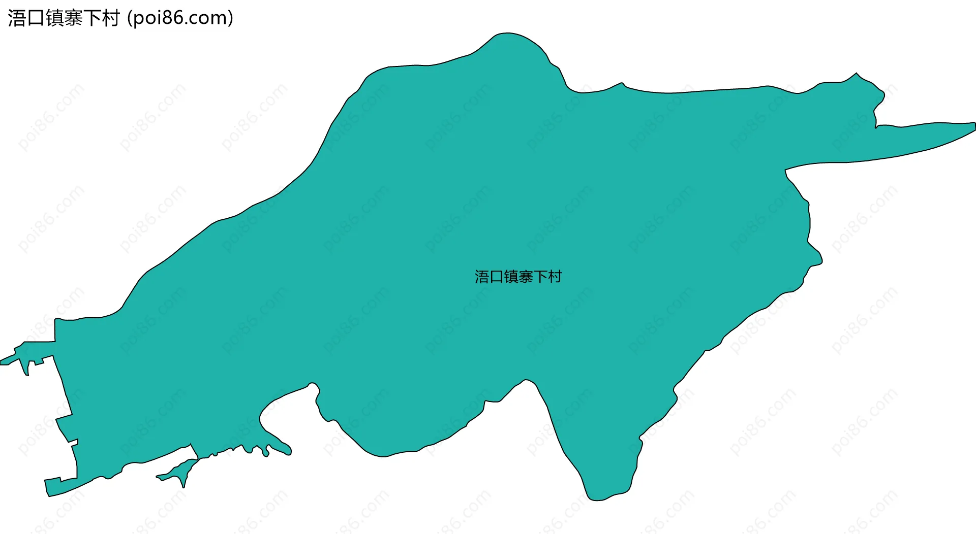 浯口镇寨下村边界地图