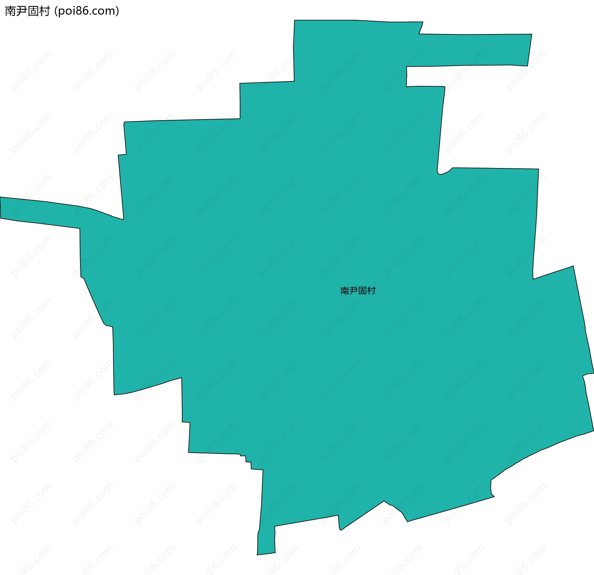 南尹固村边界地图