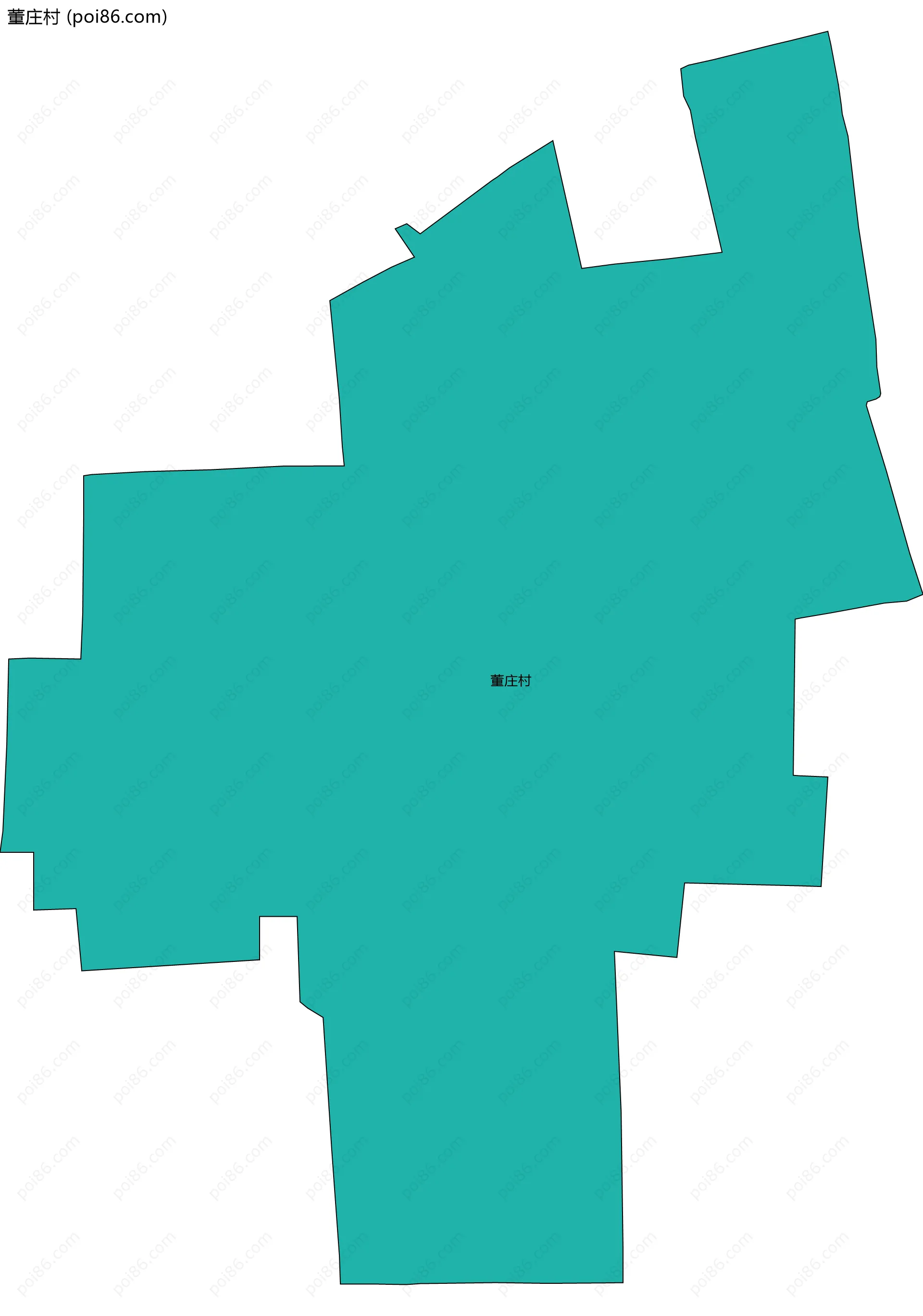 董庄村边界地图