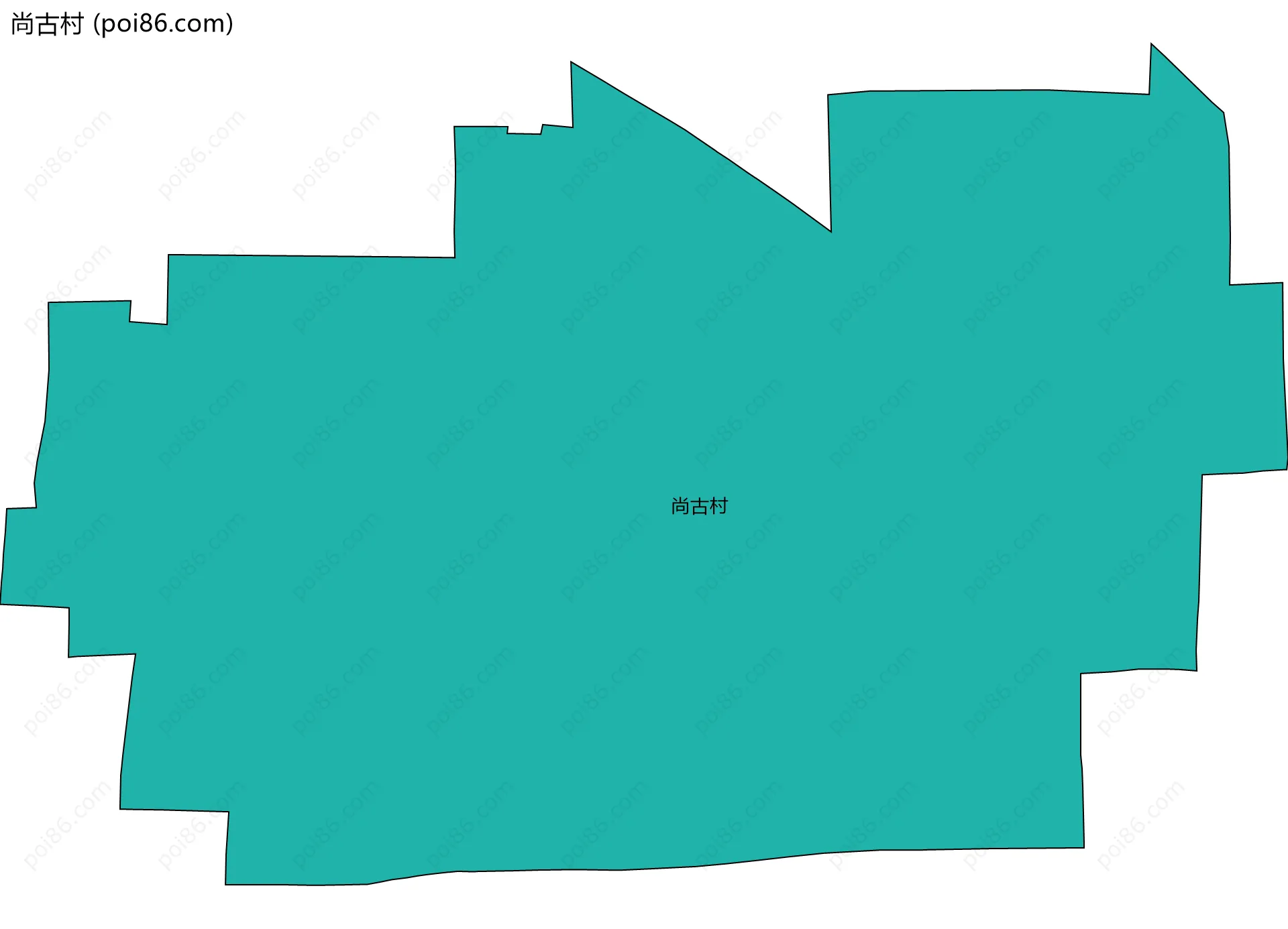 尚古村边界地图