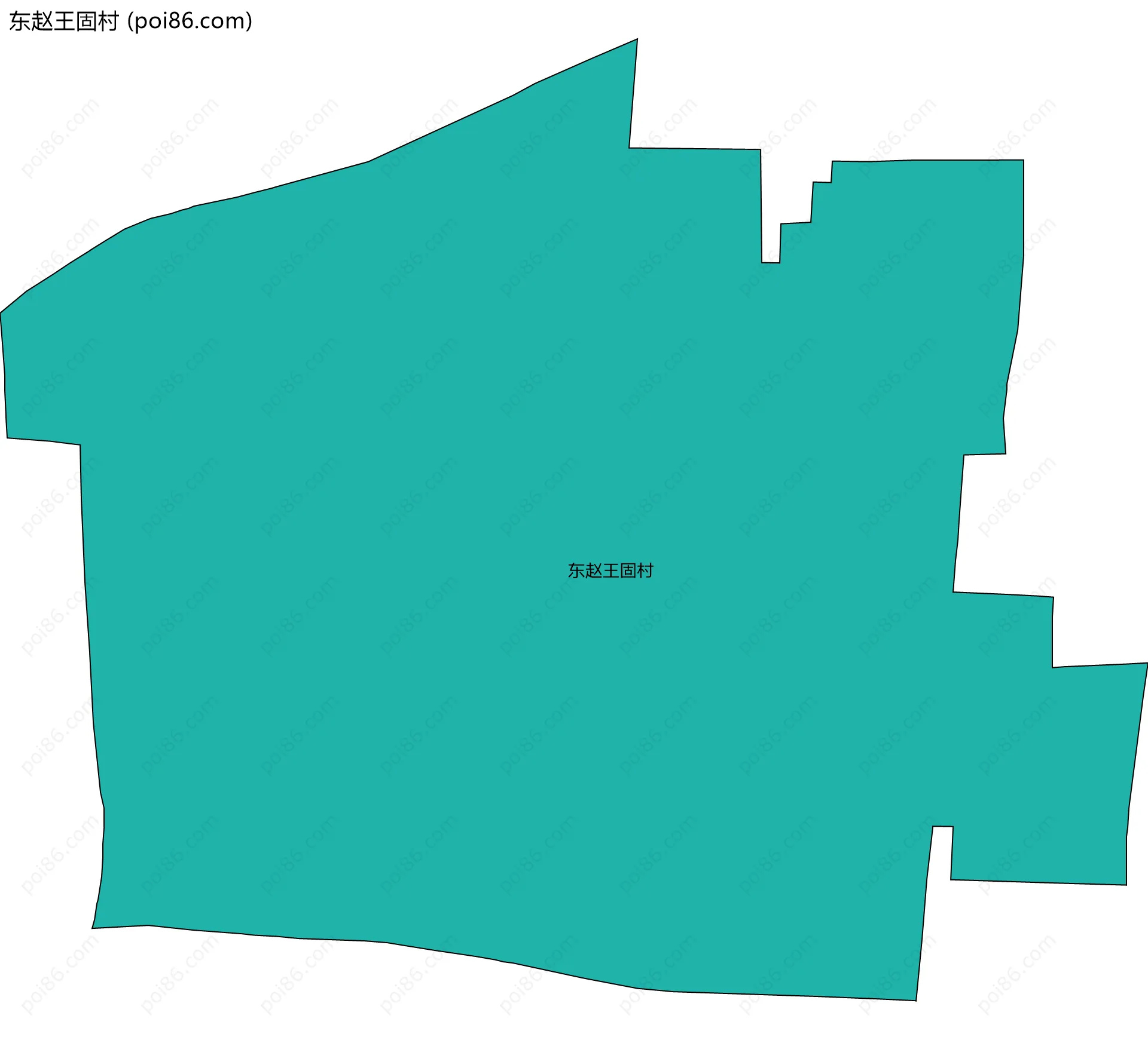 东赵王固村边界地图