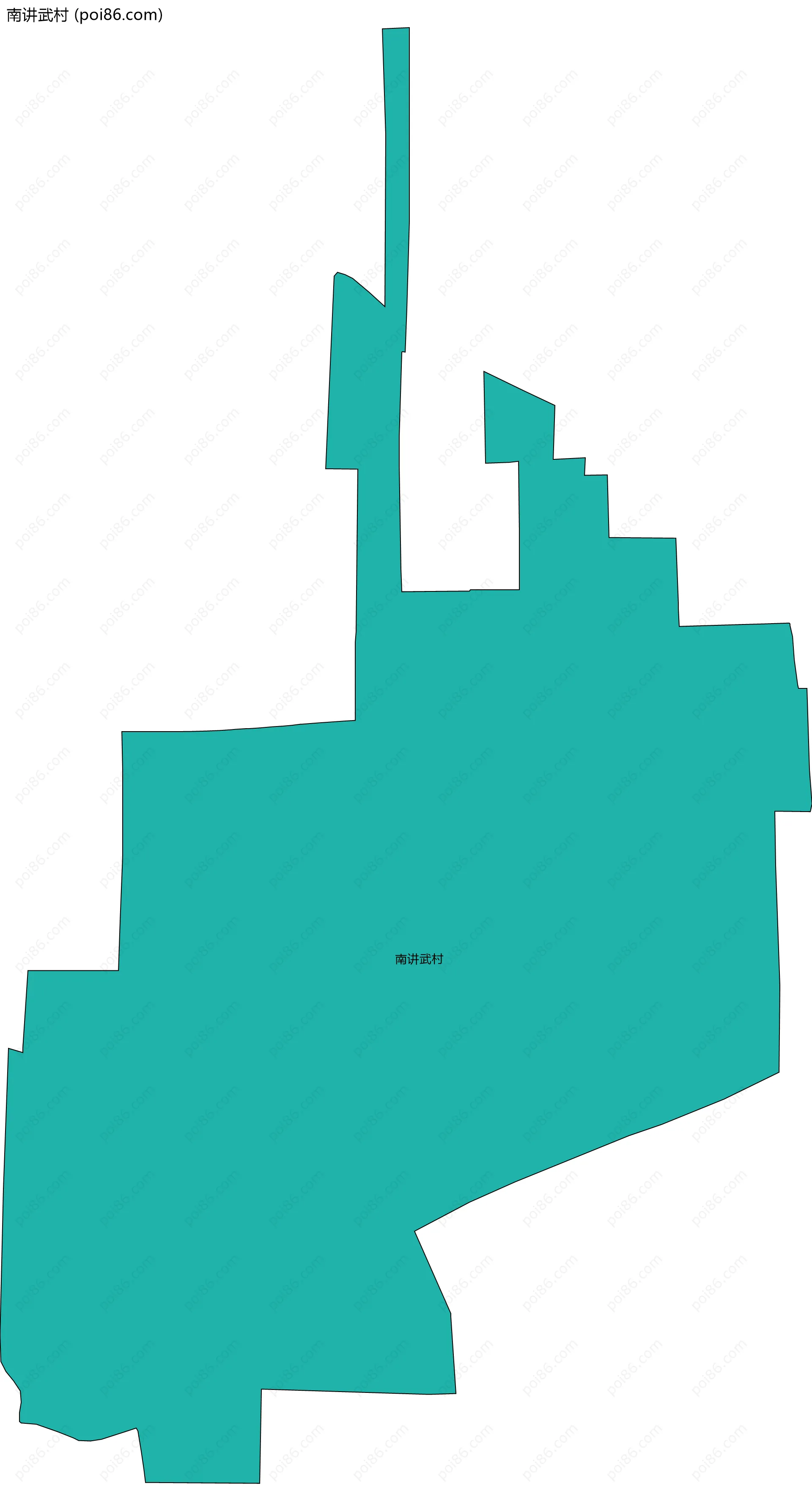 南讲武村边界地图