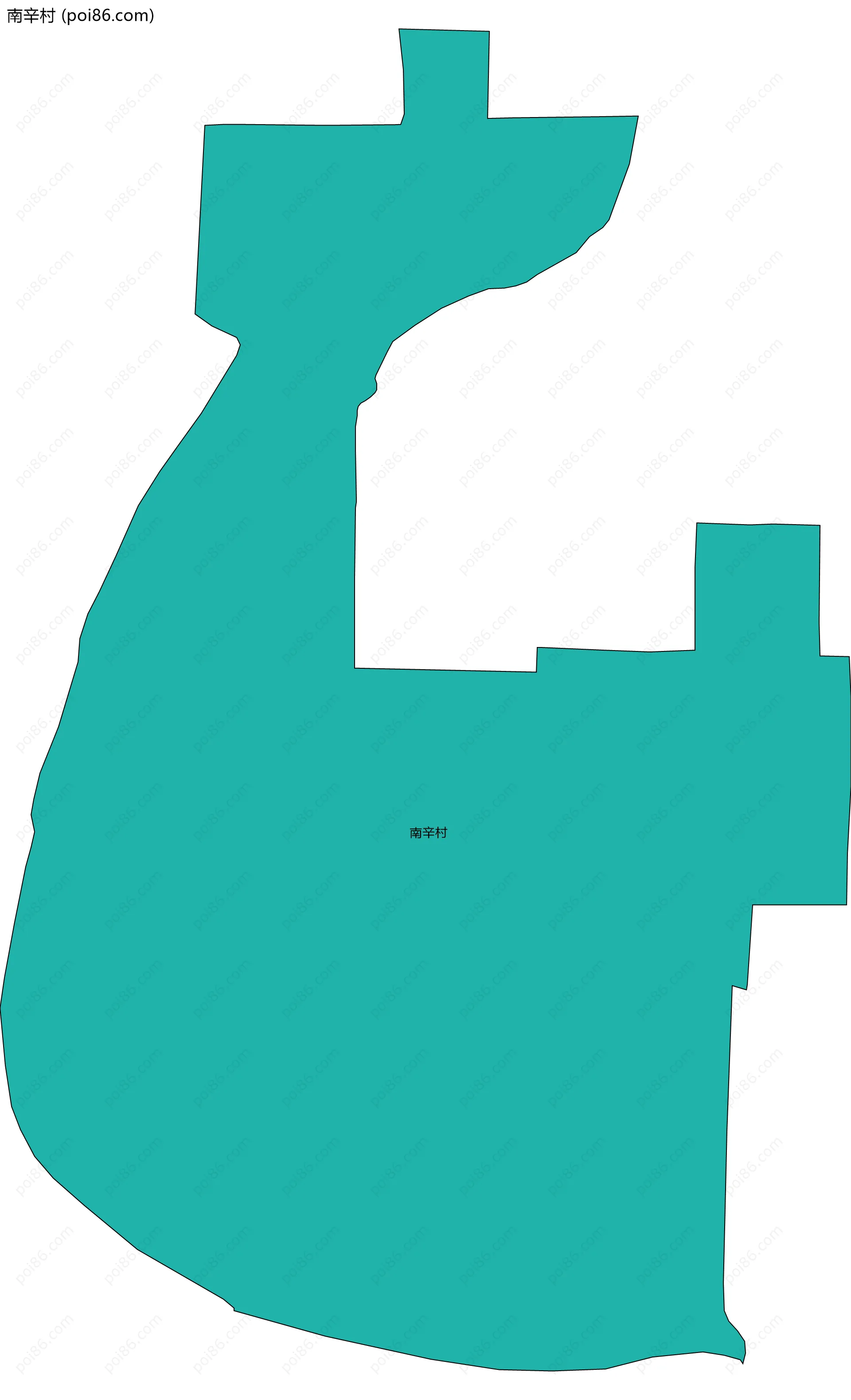 南辛村边界地图