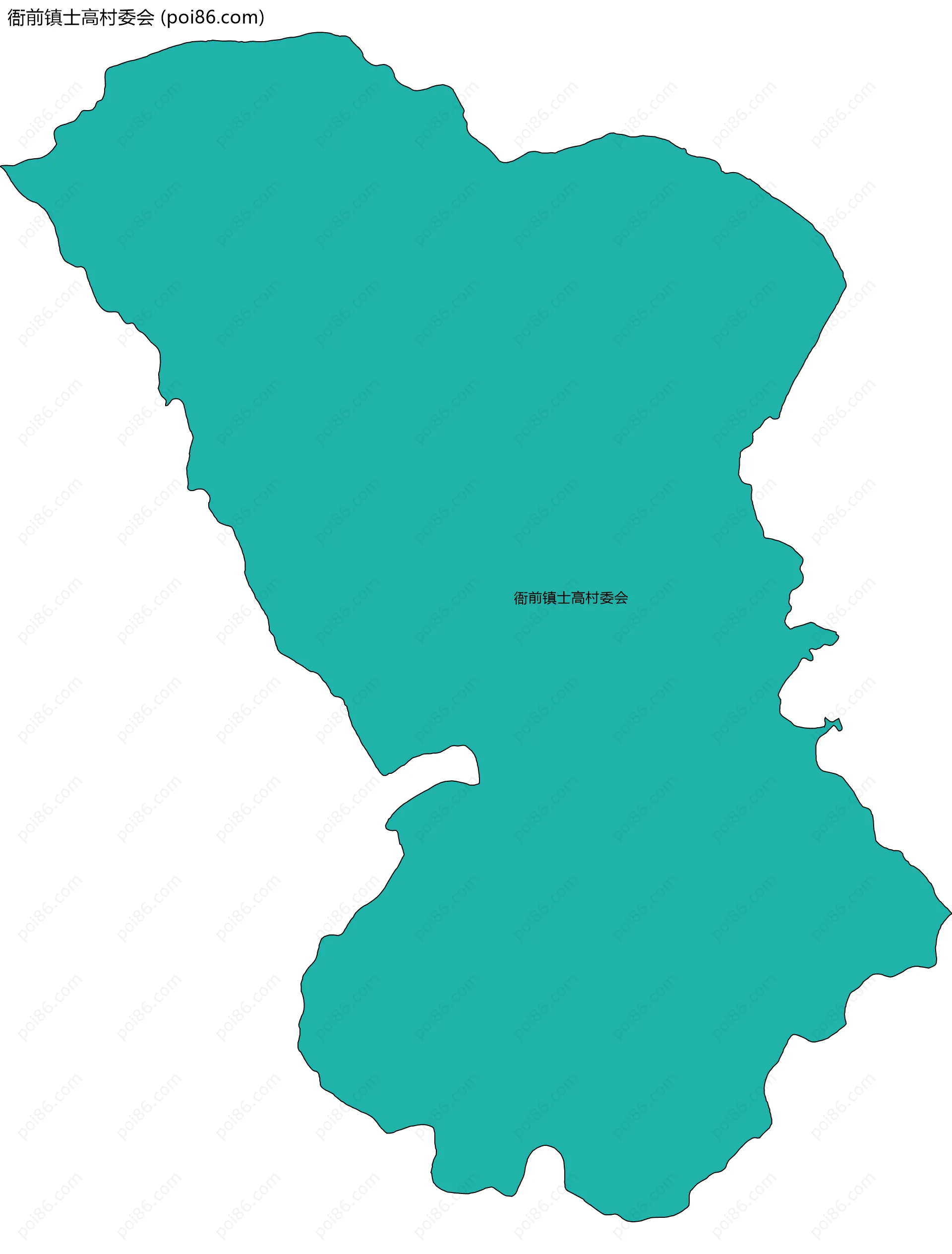 衙前镇士高村委会边界地图