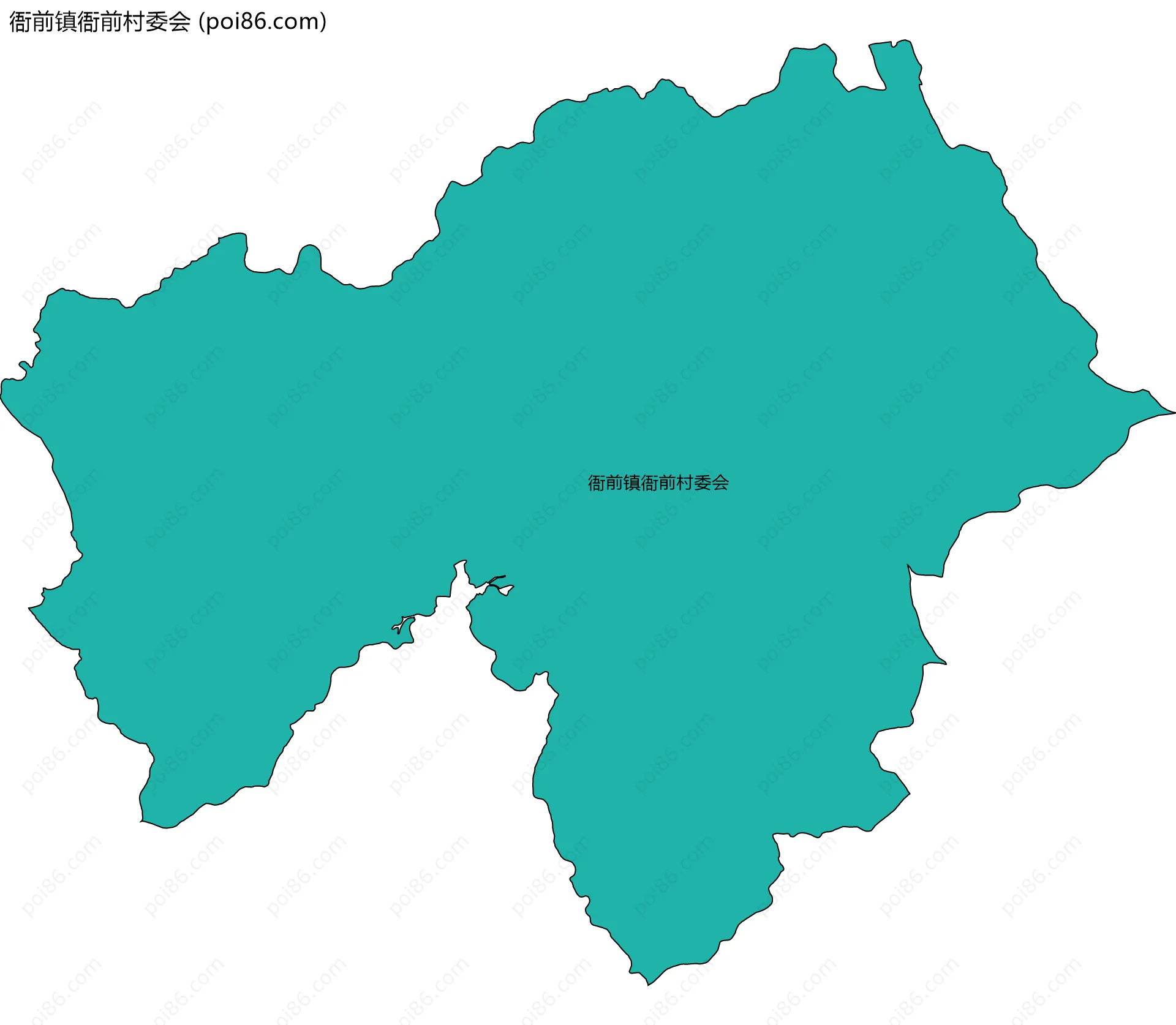 衙前镇衙前村委会边界地图