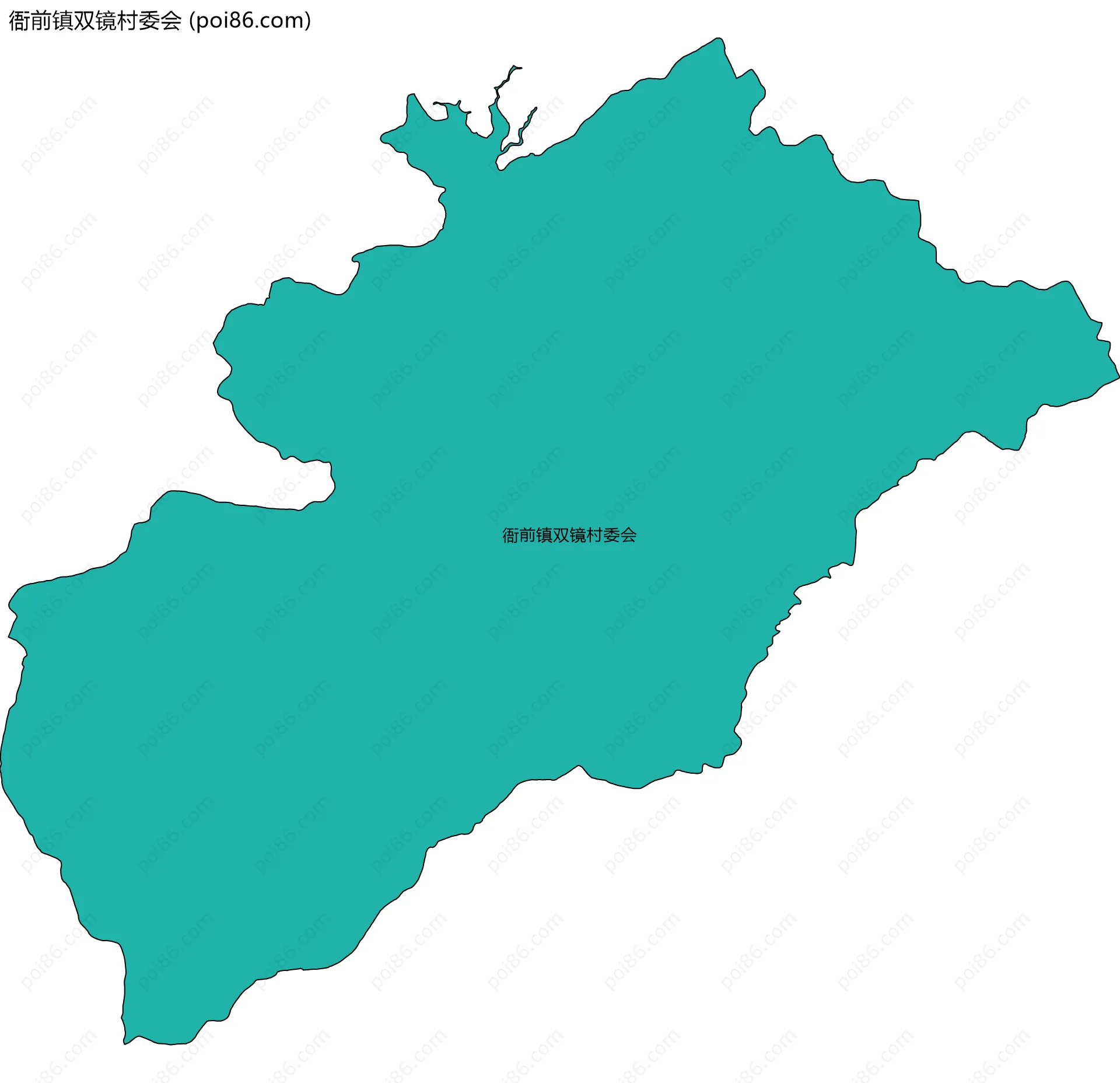 衙前镇双镜村委会边界地图