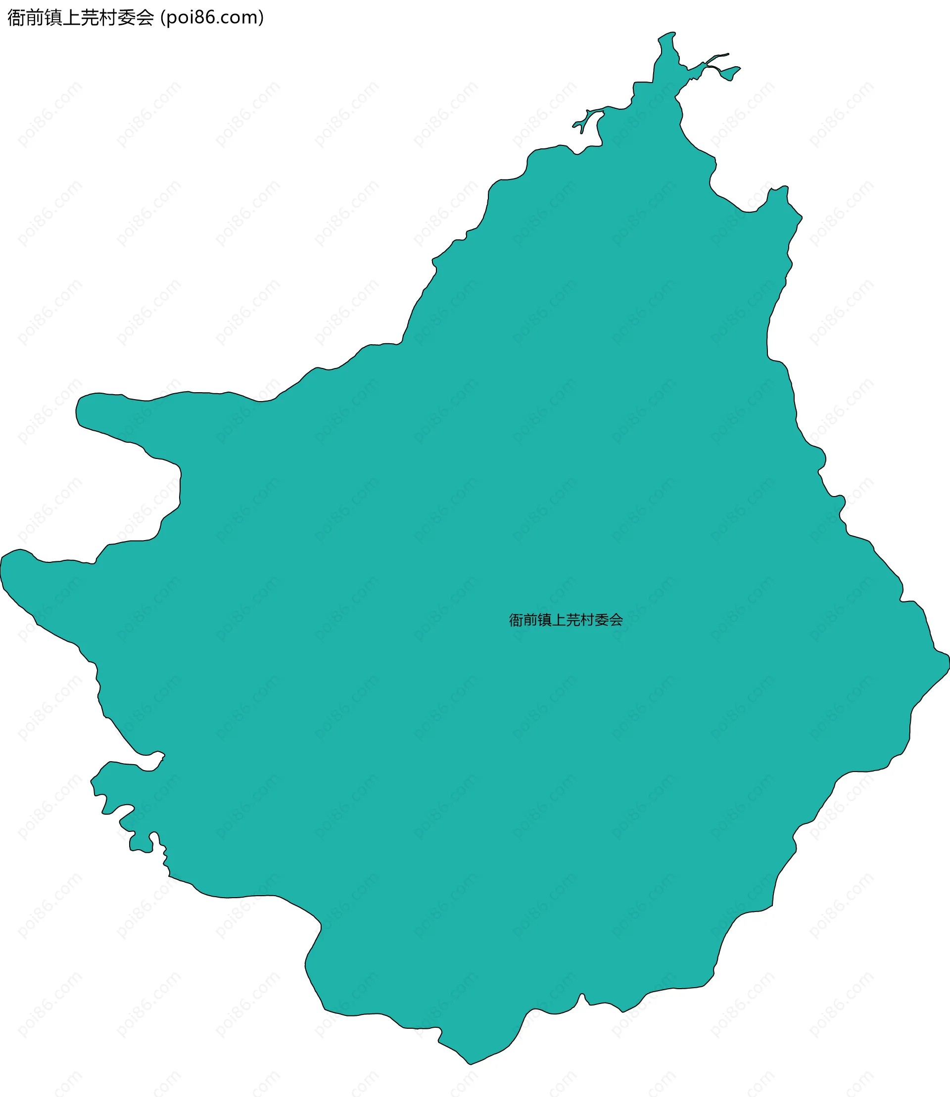 衙前镇上芫村委会边界地图