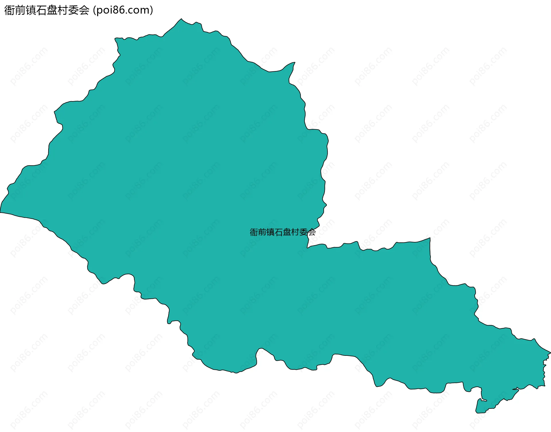 衙前镇石盘村委会边界地图