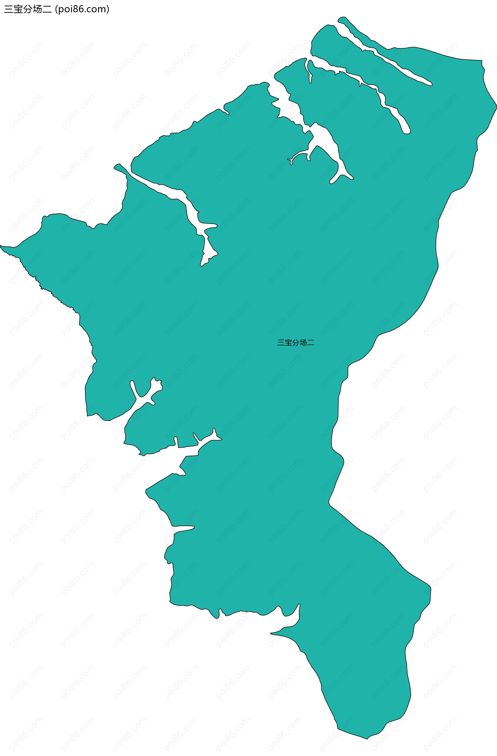 三宝分场二边界地图