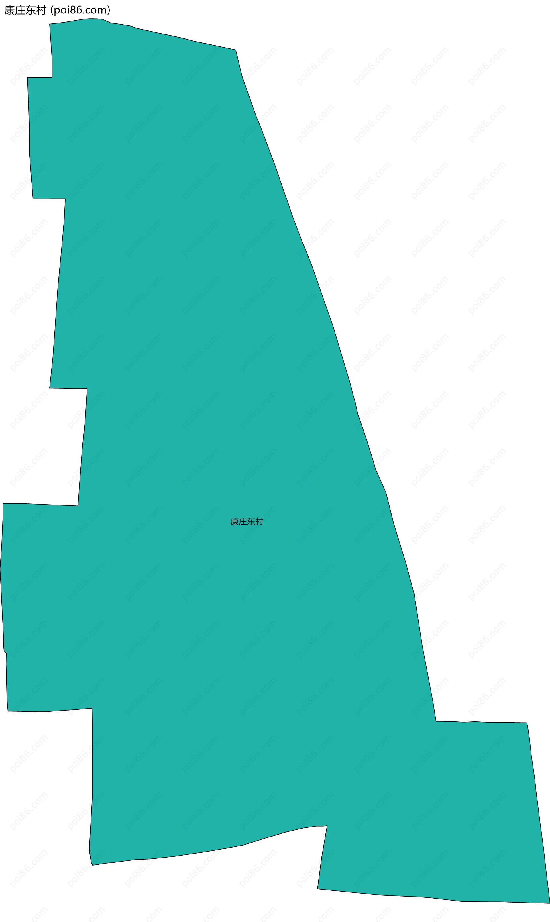 康庄东村边界地图