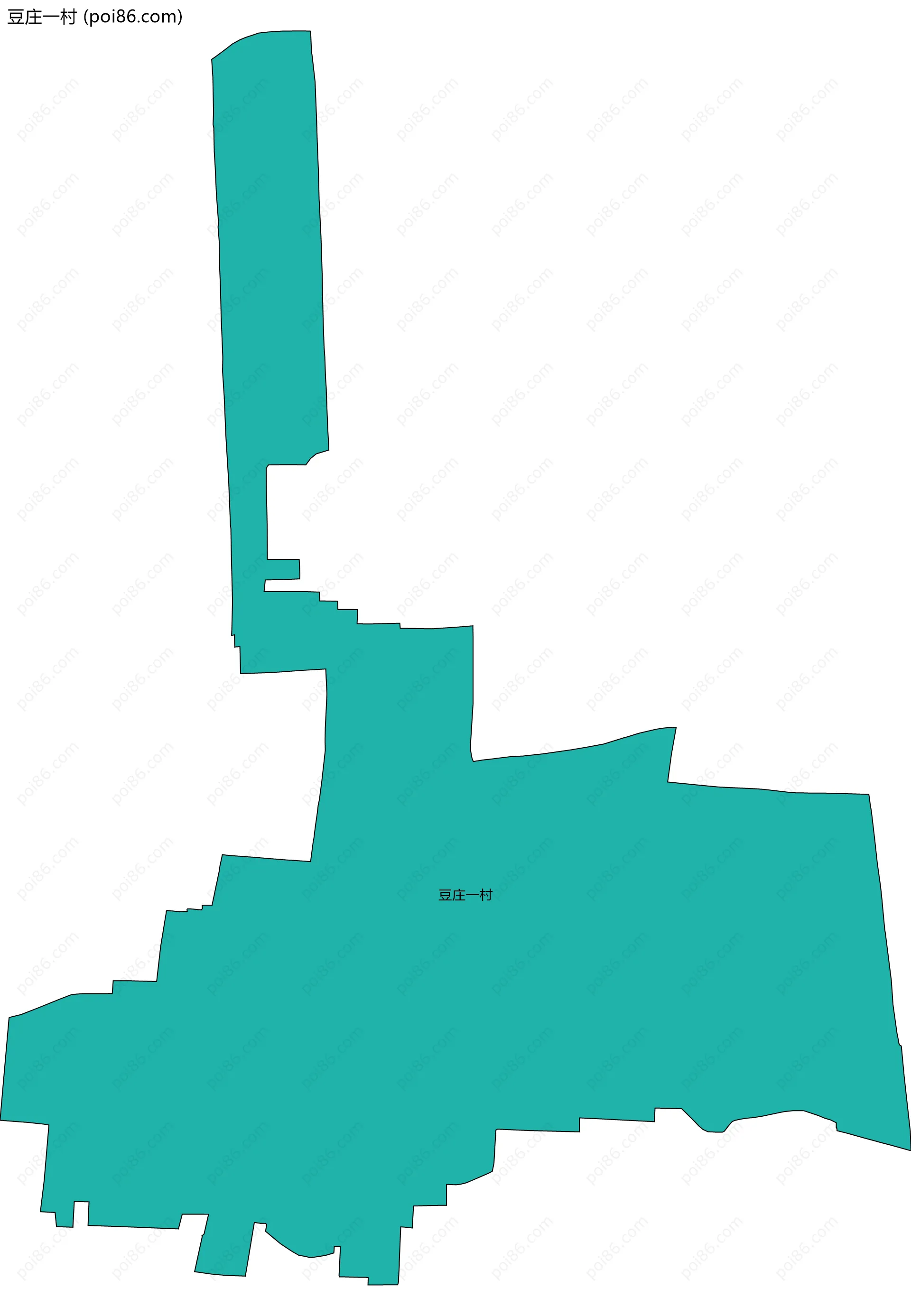 豆庄一村边界地图