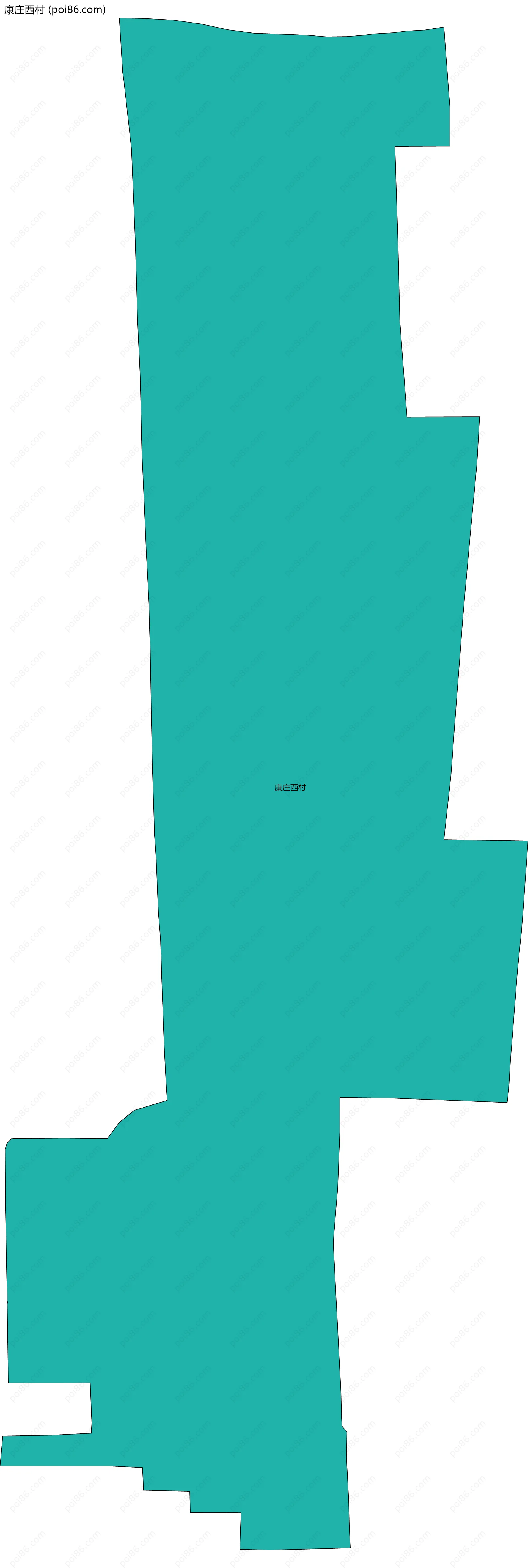 康庄西村边界地图