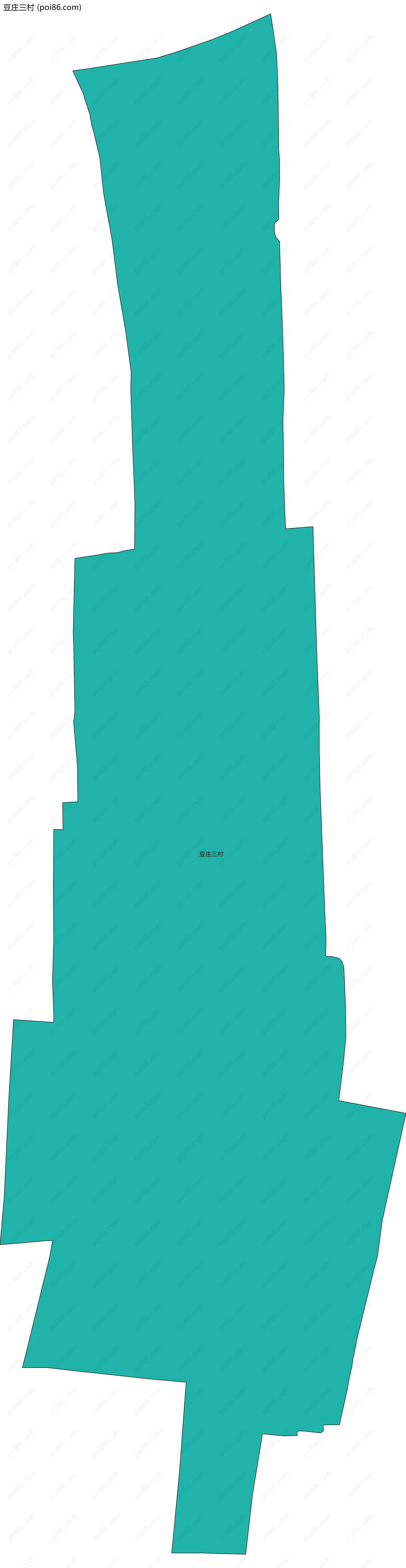 豆庄三村边界地图