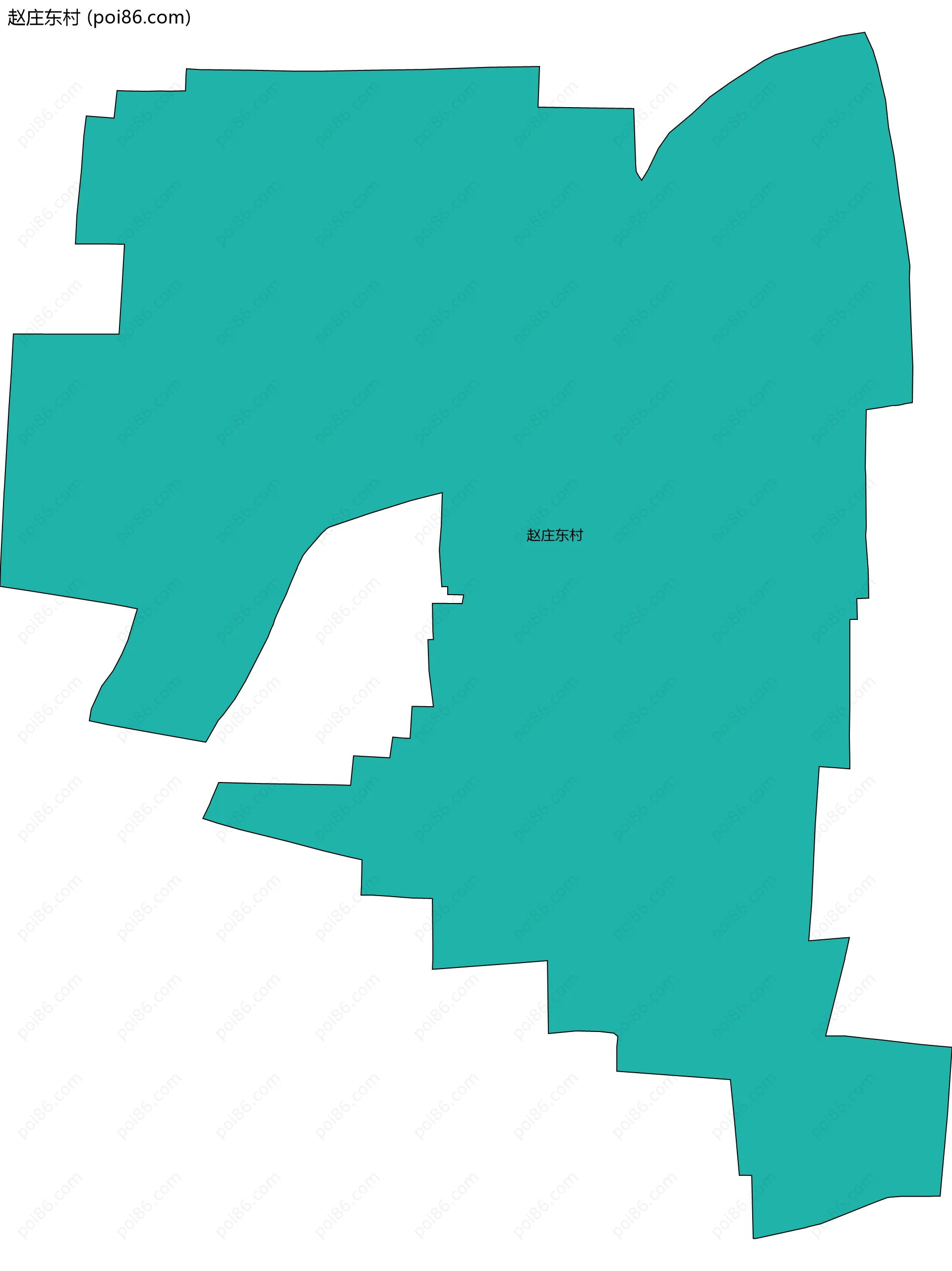 赵庄东村边界地图