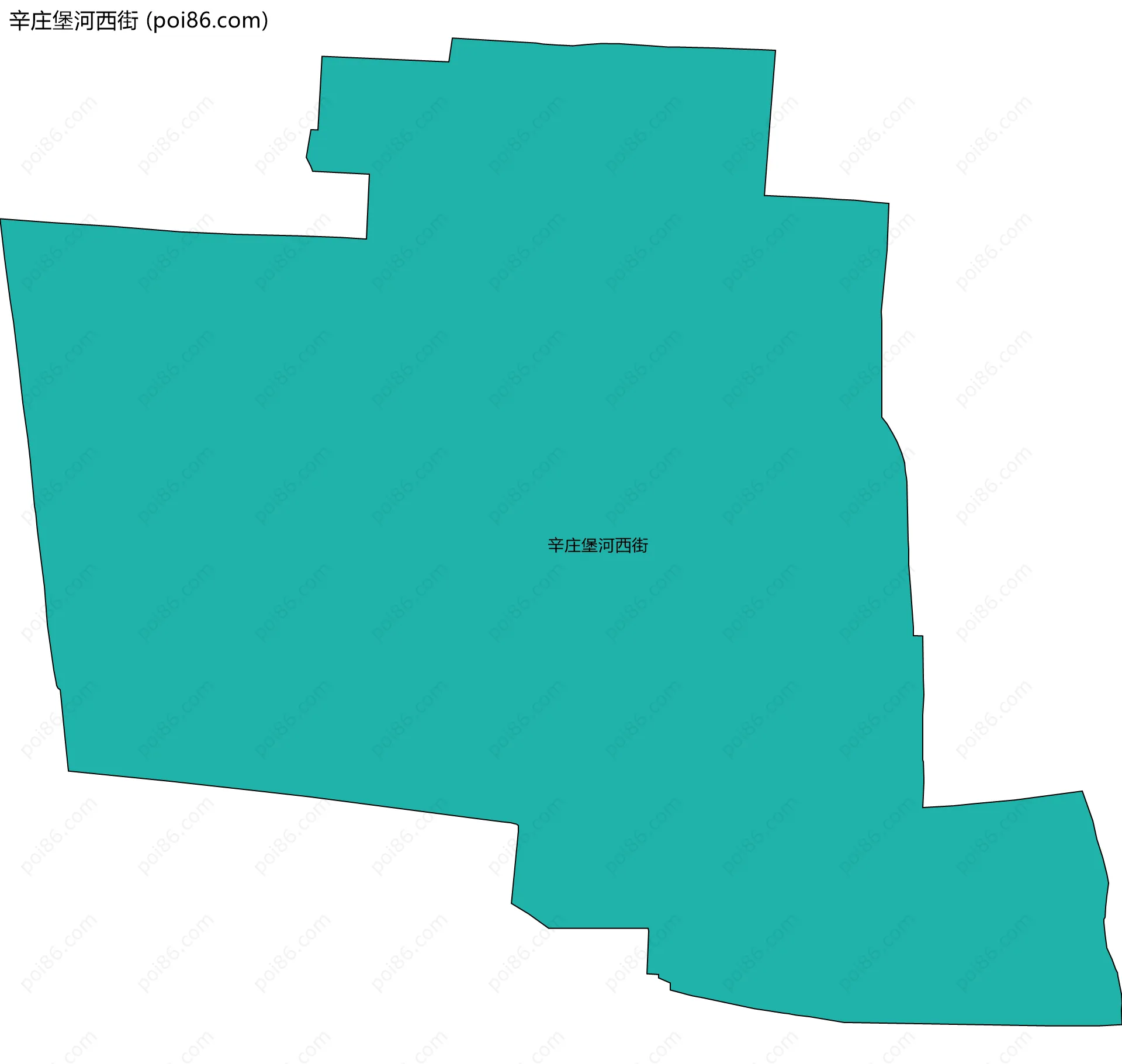 辛庄堡河西街边界地图