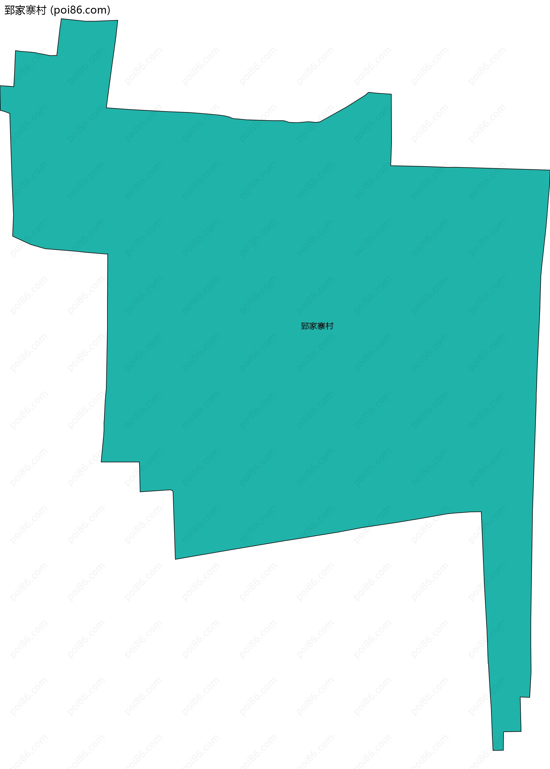 郅家寨村边界地图