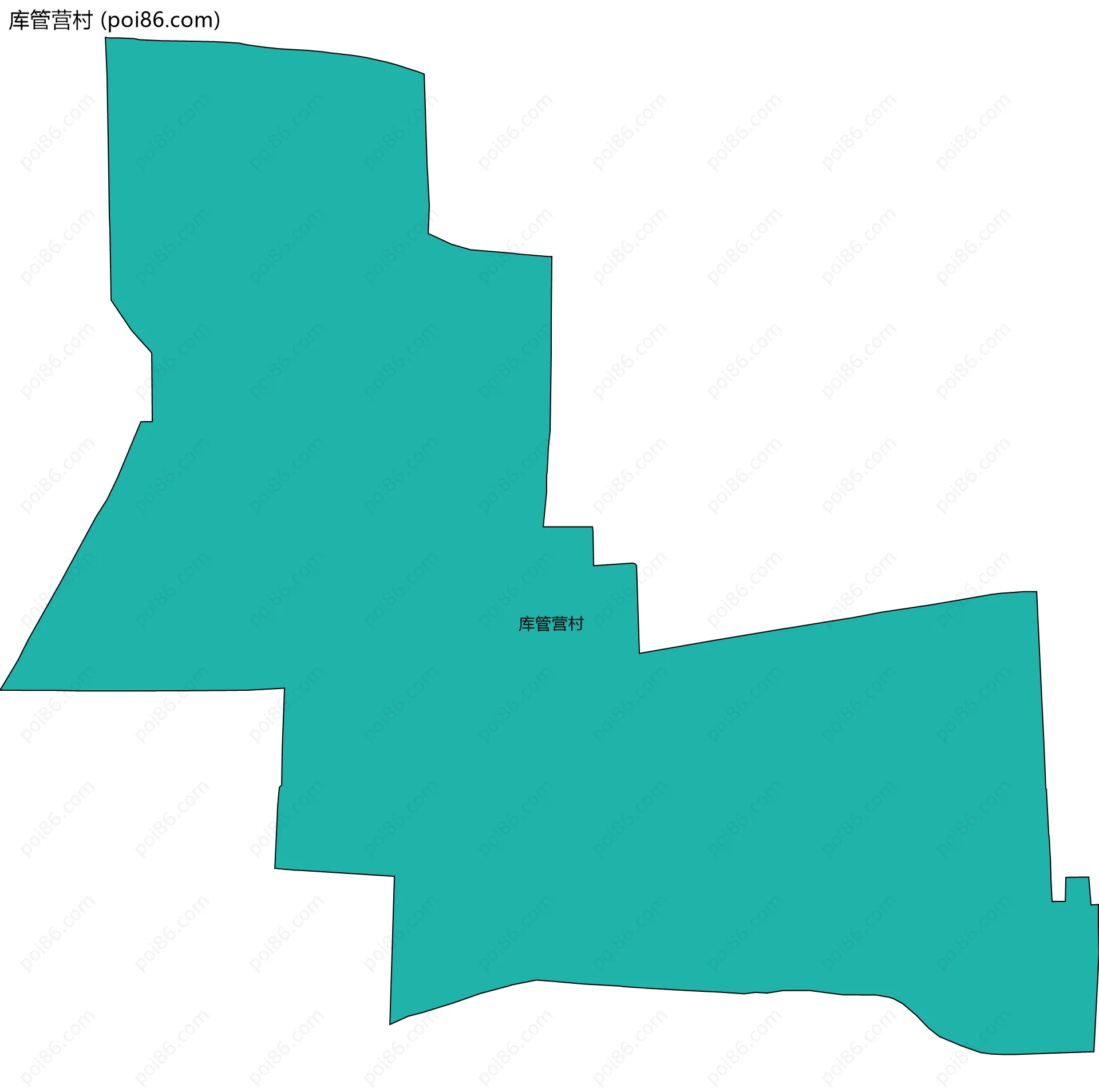库管营村边界地图