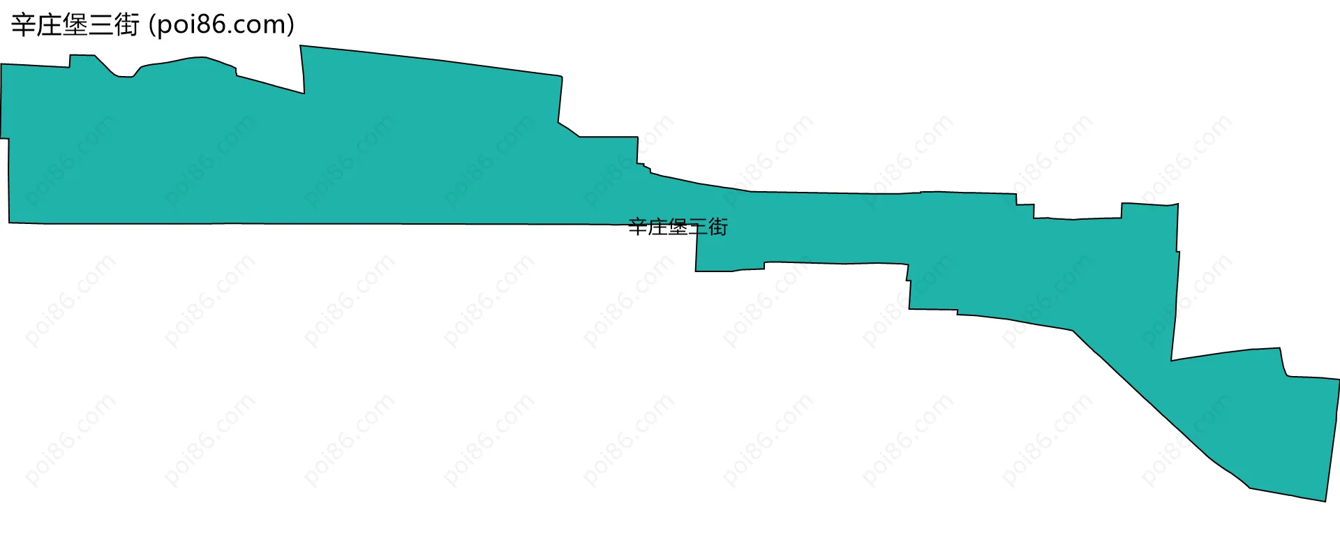 辛庄堡三街边界地图