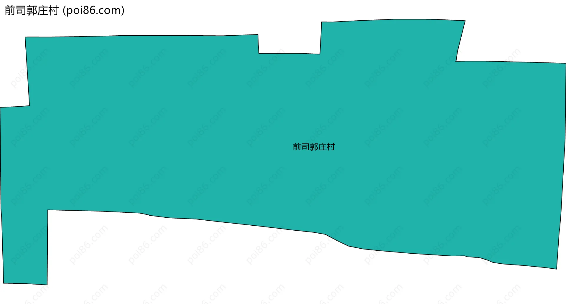前司郭庄村边界地图